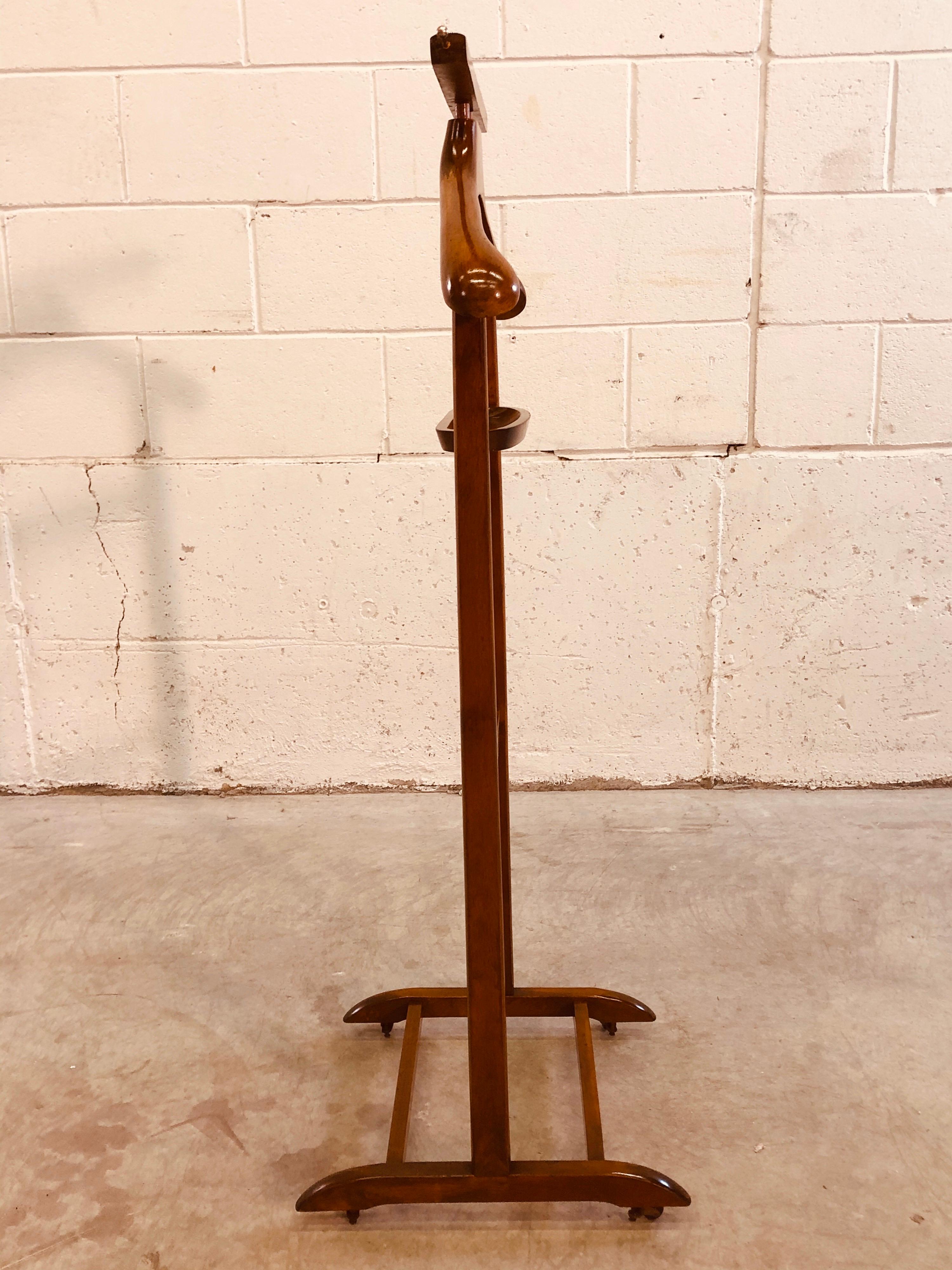 valet stand wooden