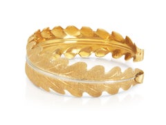 Vintage 1960s Mario Buccellati Leaf Cuff Bracelet