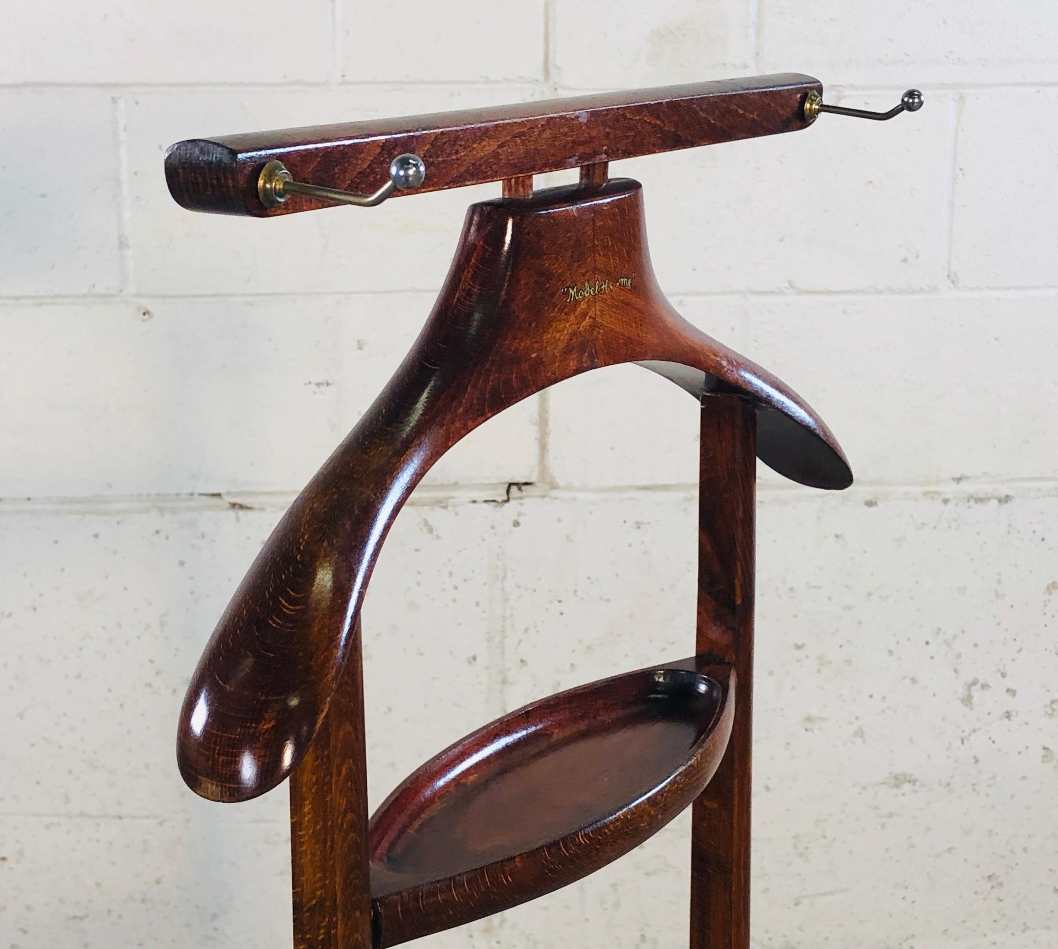 vintage valet stand with seat