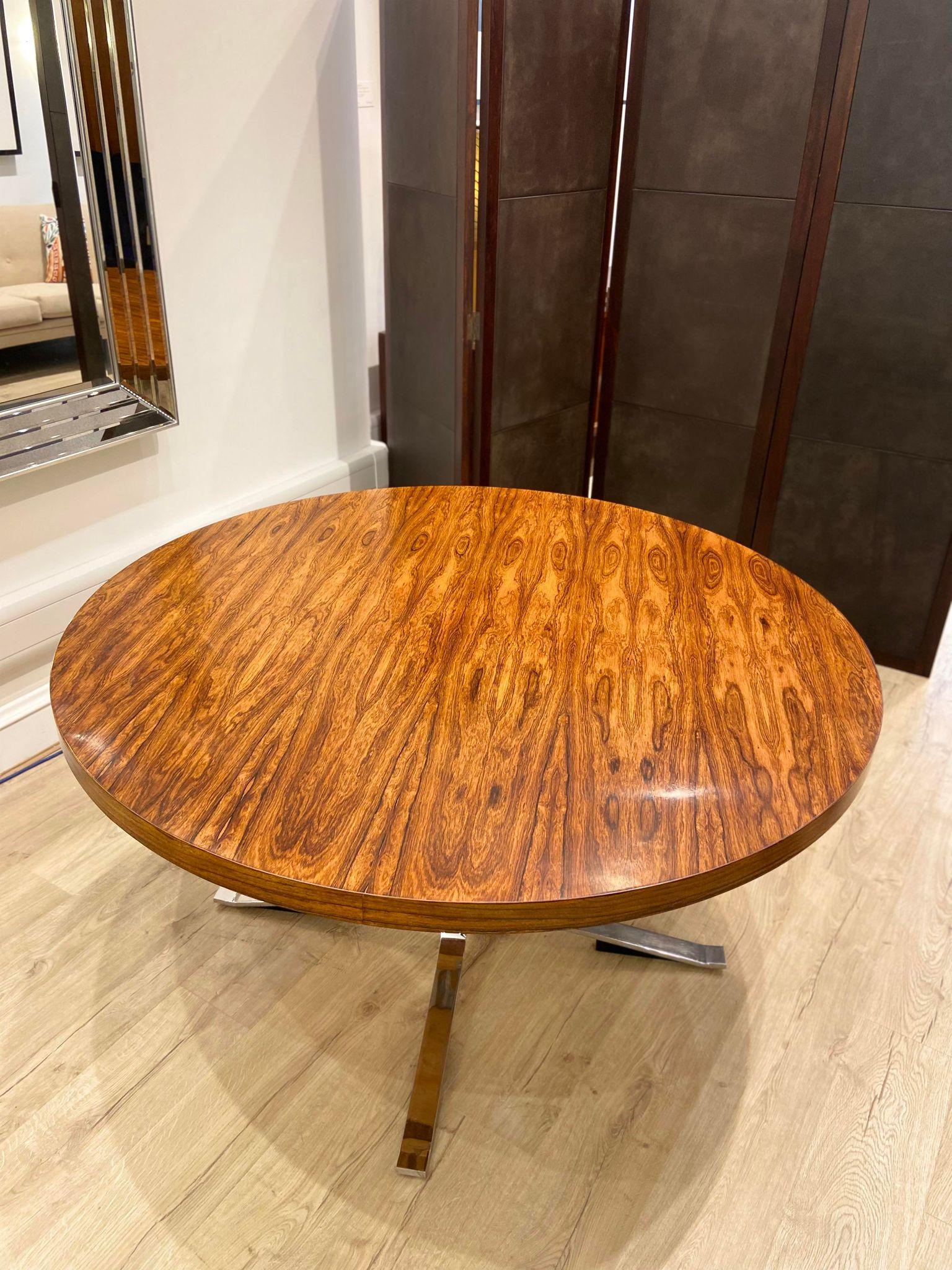Vintage 1960's Merrow Associates Round Dining Table In Good Condition For Sale In London, GB