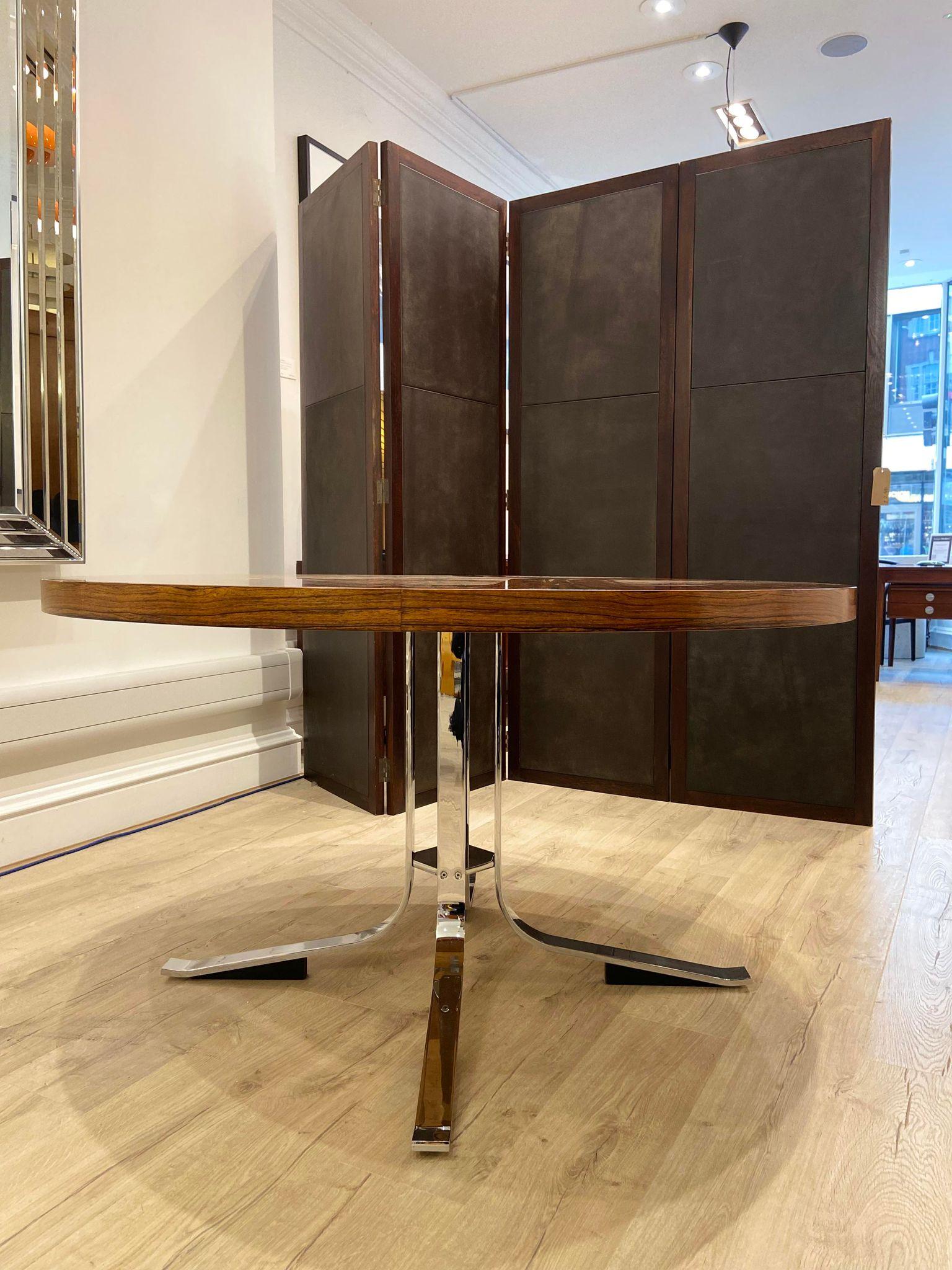 20ième siècle Vintage 1960's Merrow Associates Round Dining Table en vente
