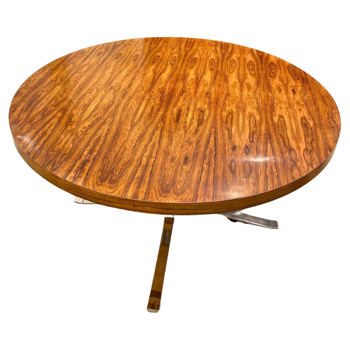 Vintage 1960's Merrow Associates Round Dining Table For Sale