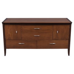 Vintage 1960's Mid Century Modern Walnut Chest of Drawers