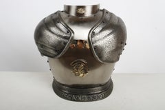 Vintage 1960s Mid-Century Roman Suit of Armor Novelty Decanter Dry Bar Set