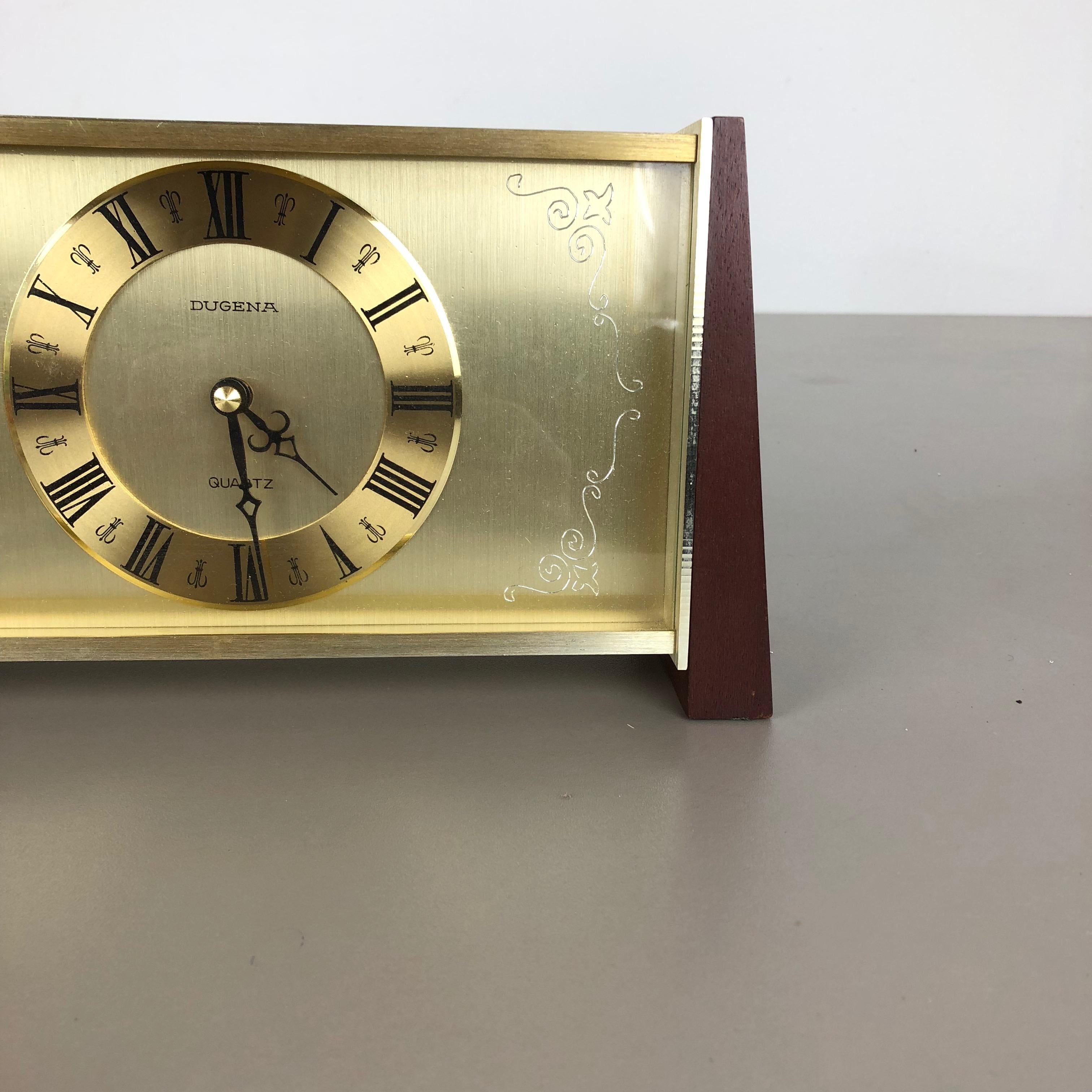 antique brass table clock