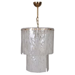 Vintage 1960s Murano glass chandelier, Italian design