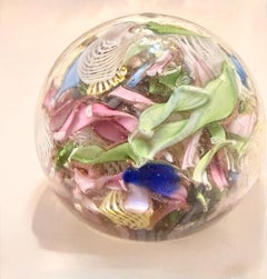 Vintage 1960s Murano Glass 'Tutti Frutti' Paperweight by AVEM