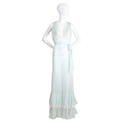Vintage 1960's Nachthemd Art Deco 1960's Lingerie Nachthemd UK 10-12 US 6-8