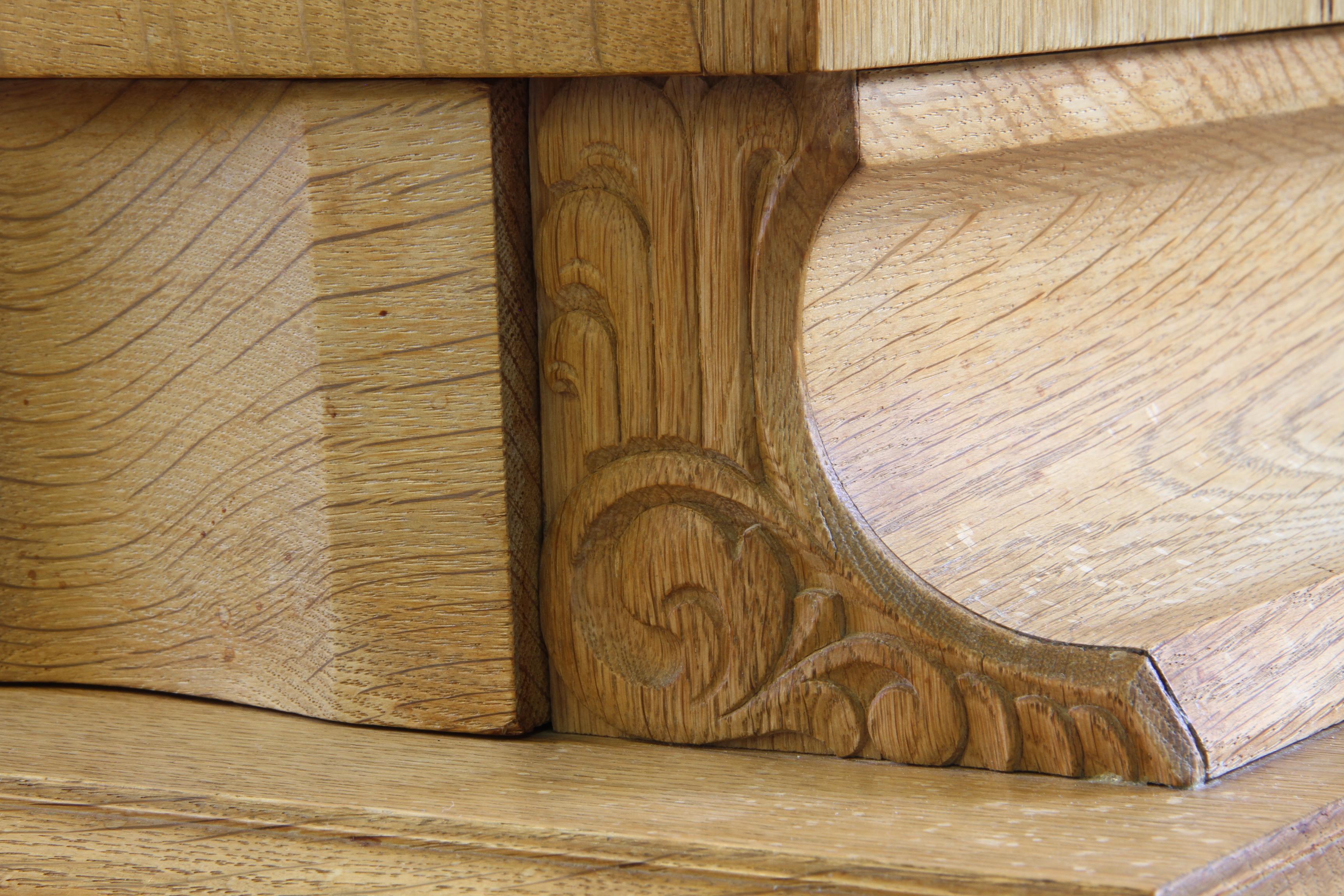 Vintage 1960s Oak Cabinet - Cupboard Style of Danish Design Henning Kjærnulf For Sale 7