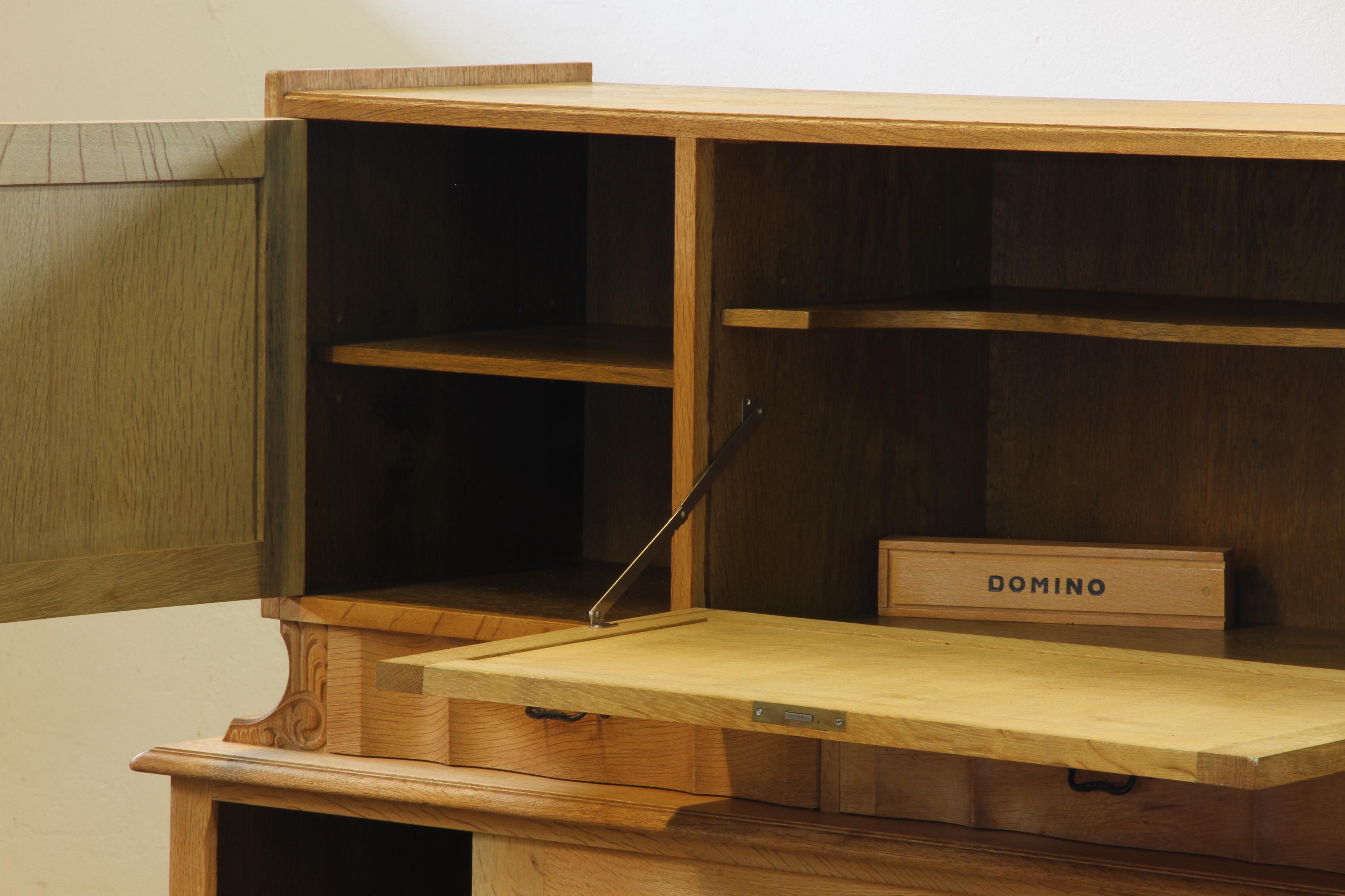 Vintage 1960s Oak Cabinet - Cupboard Style of Danish Design Henning Kjærnulf For Sale 12