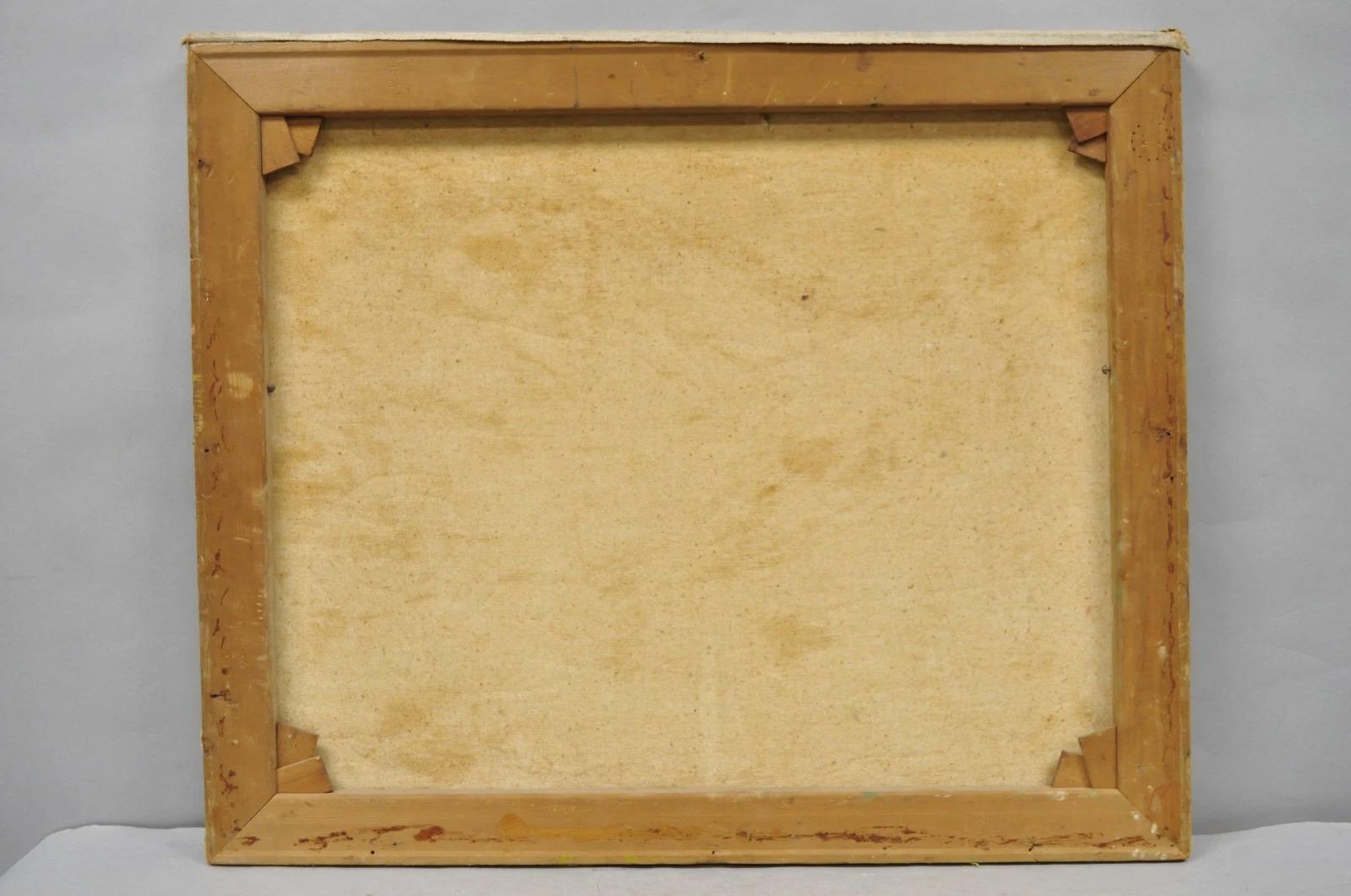 Vintage 1960's Öl auf Leinwand Southwestern Landschaft Gemälde, signiert Souder im Angebot 6