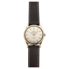 Vintage 1960s Omega Constellation 167.005 Capped Gold Silver Dial Auto 34mm