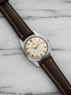 Vintage 1960s Omega Seamaster Stainless Steel Tapestry Dial Auto 33 mm