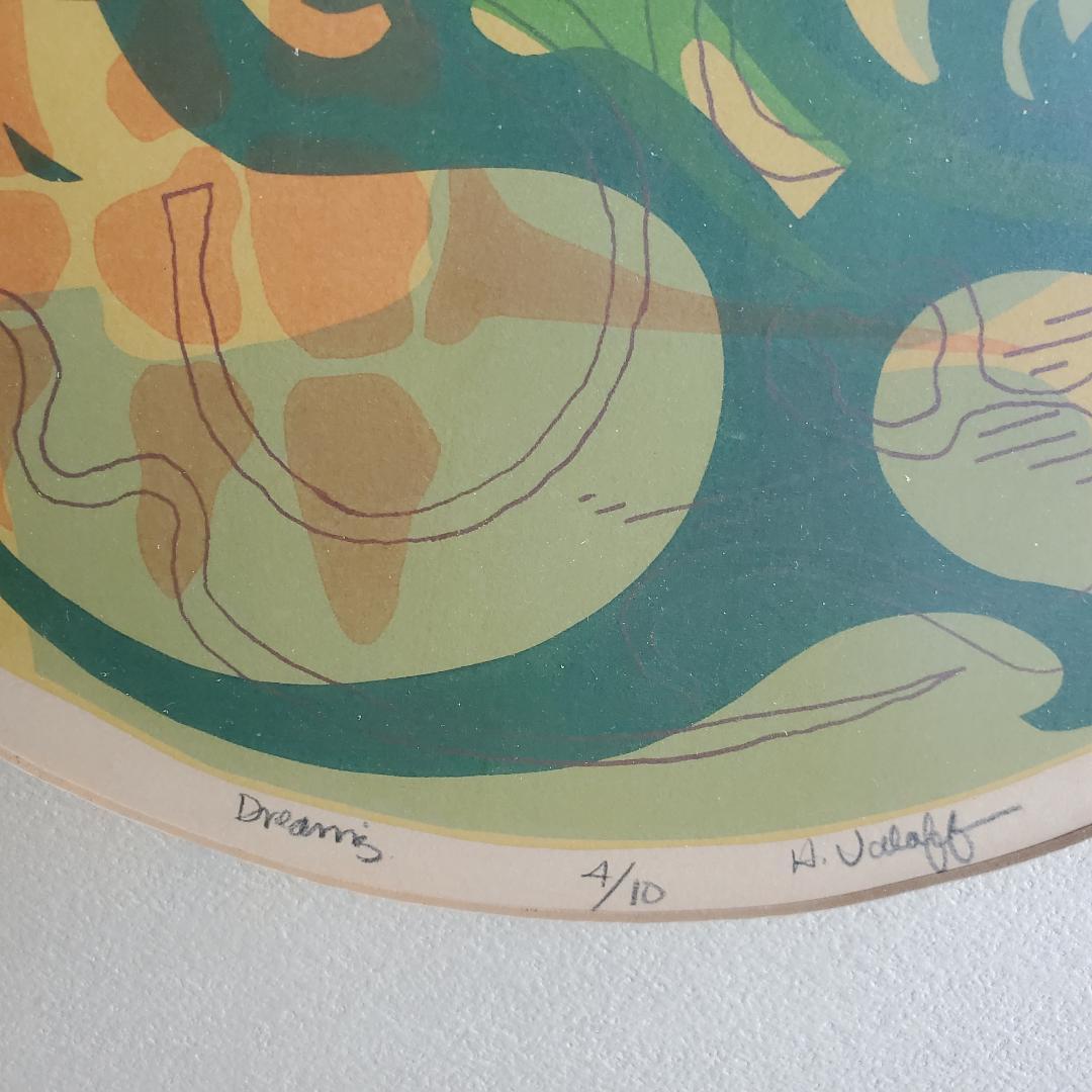 Gravure originale des années 1960 signée et numérotée « Dreams » #4/10 H. Valoff en vente 9