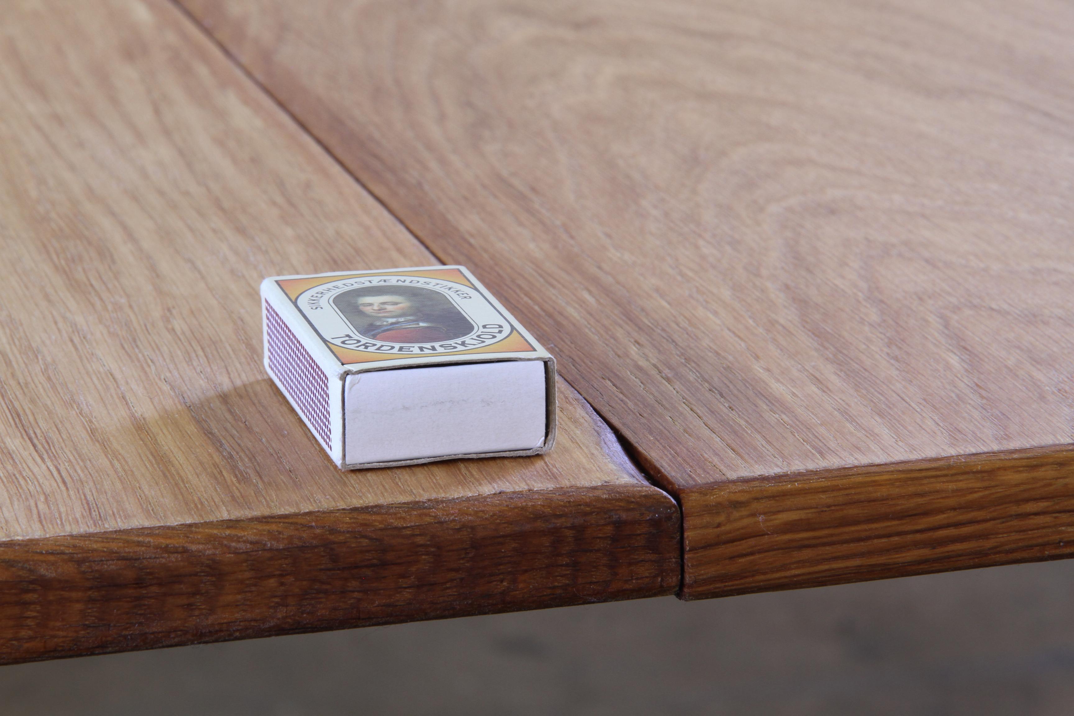 Vintage 1960s Oval Brutalist Danish Extending Oak Dining Table Style of Kjærnulf For Sale 15