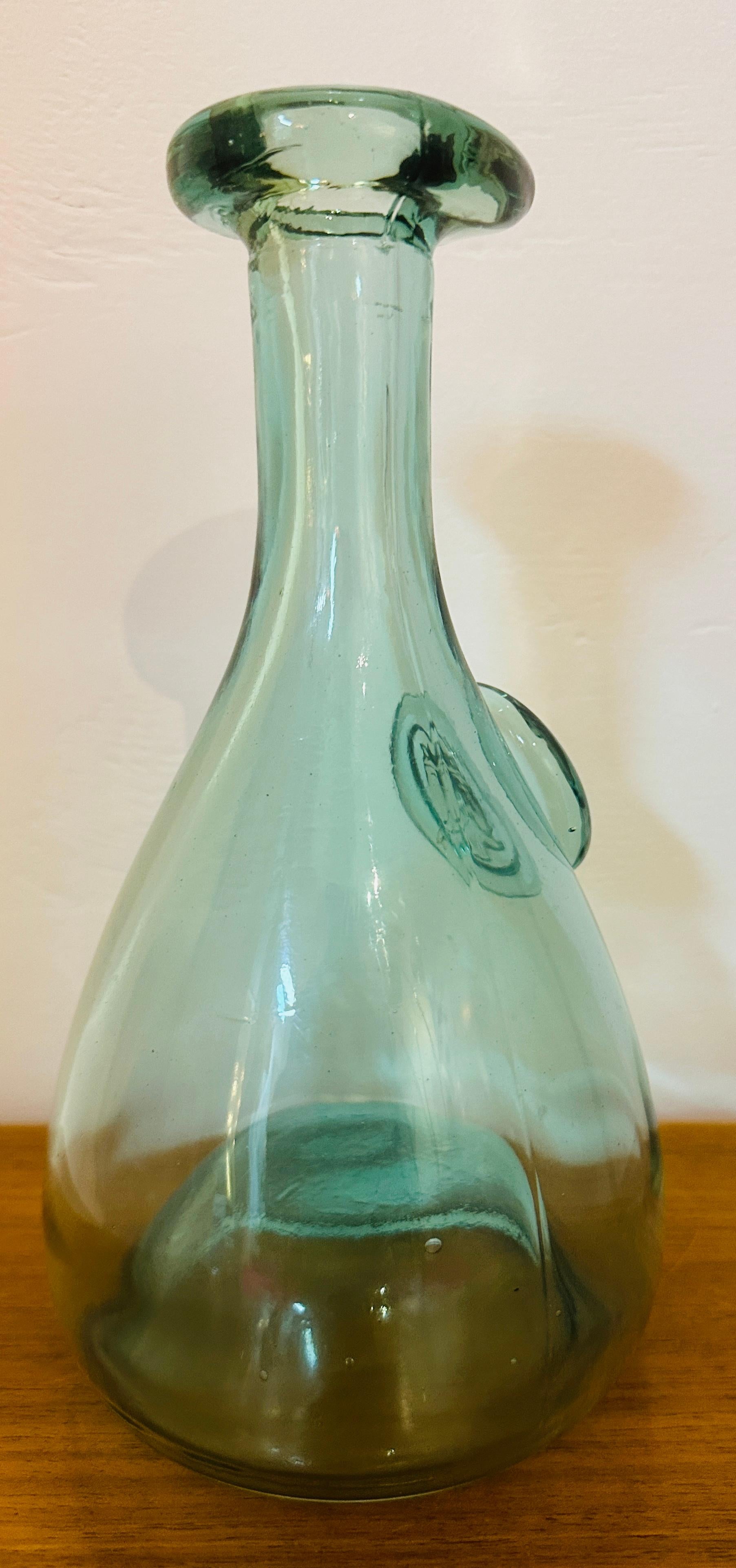Vintage 1960s Pale Green Holmegaard Glasværk by Ole Winther 