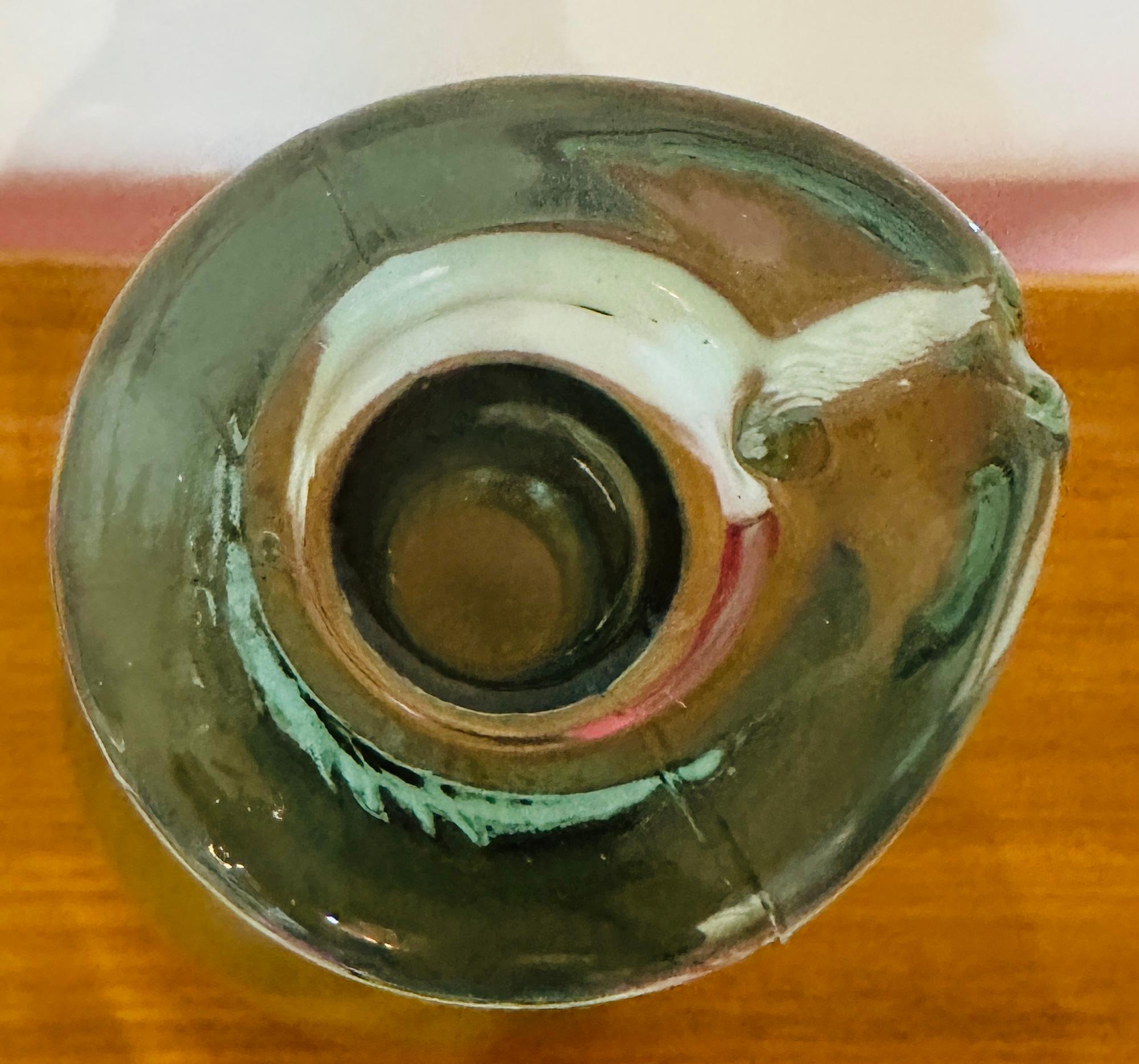 Vintage 1960s Pale Green Holmegaard Glasværk by Ole Winther 
