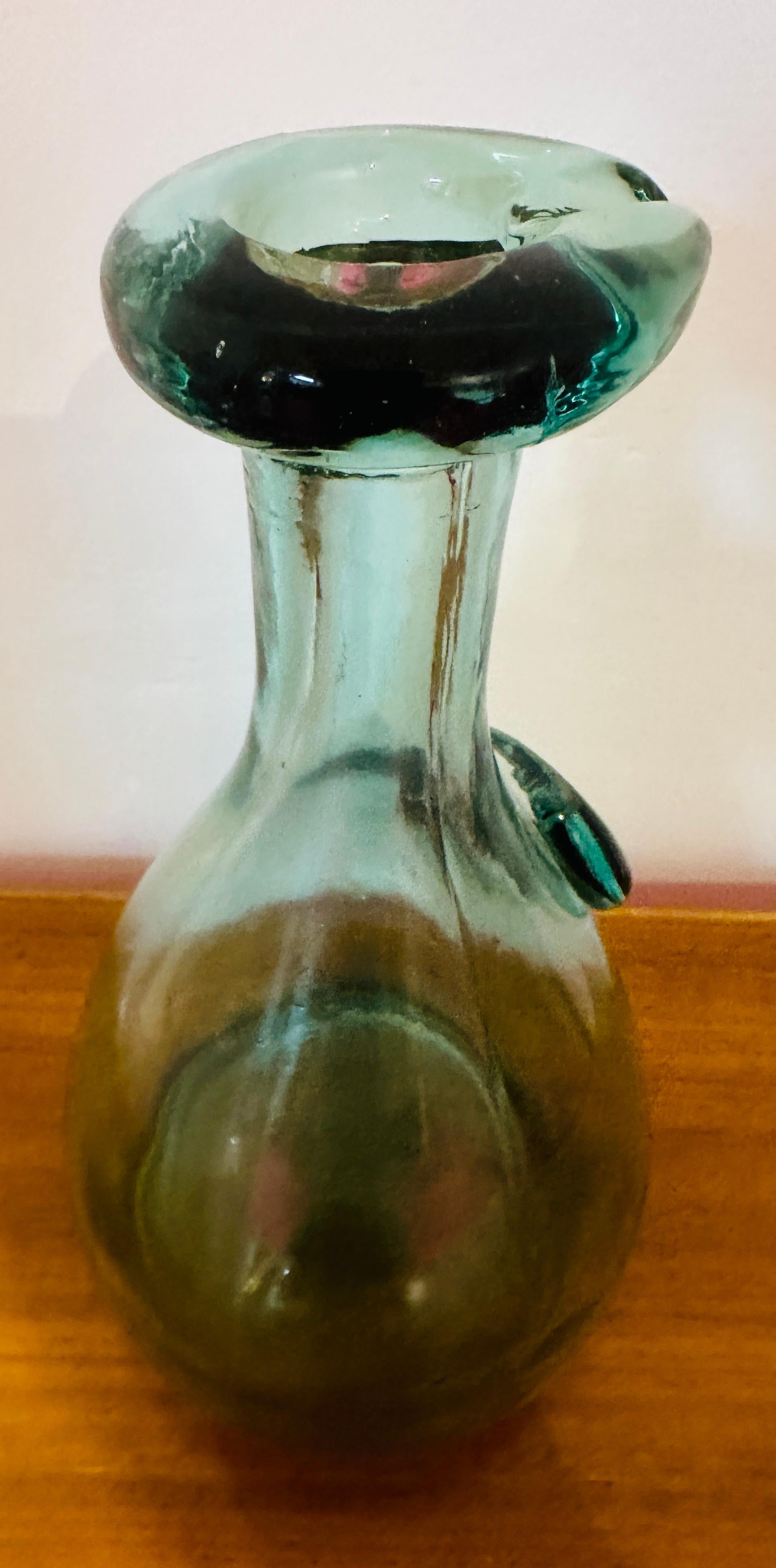 Vintage 1960s Pale Green Holmegaard Glasværk by Ole Winther 