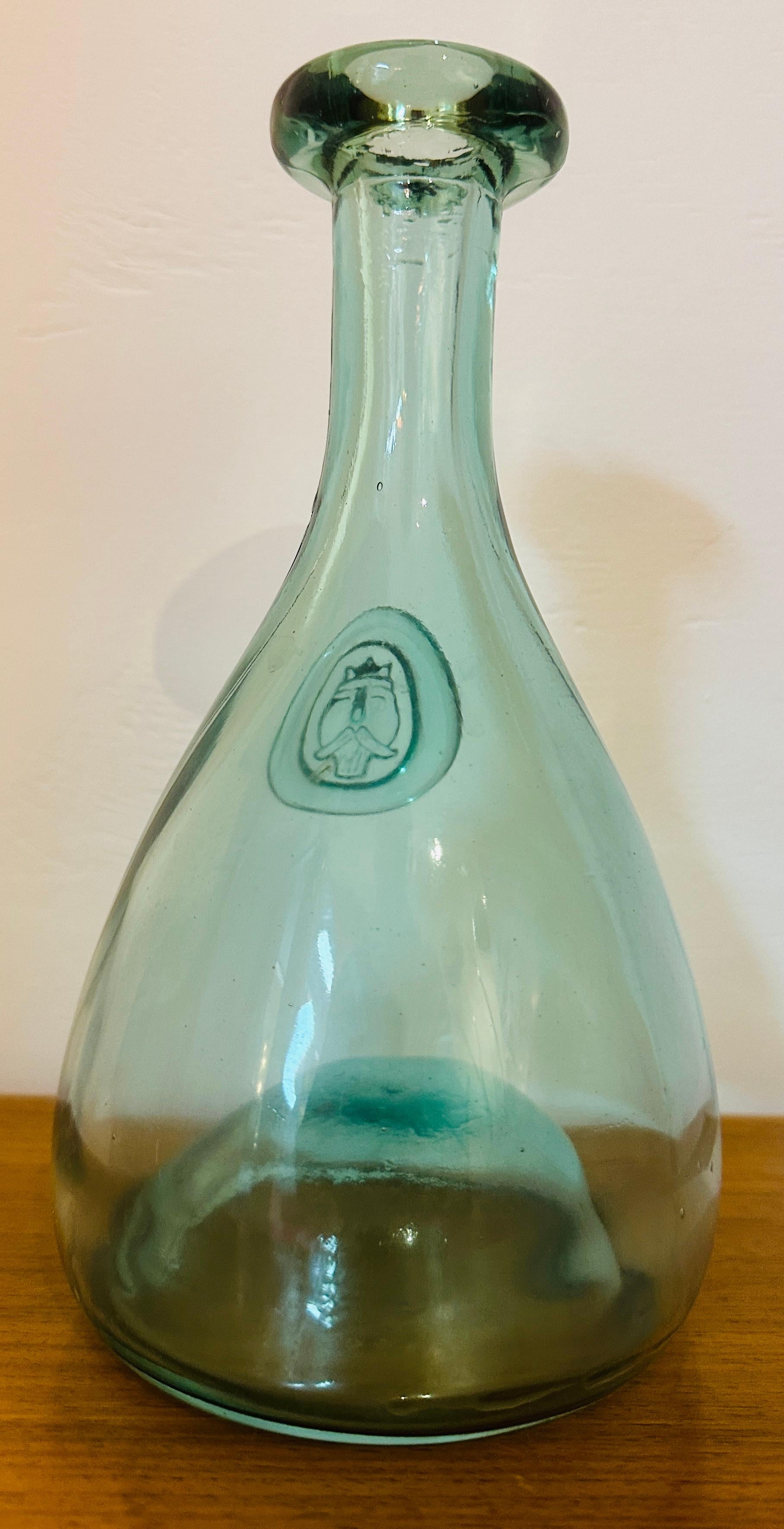 Vintage 1960s Pale Green Holmegaard Glasværk by Ole Winther 