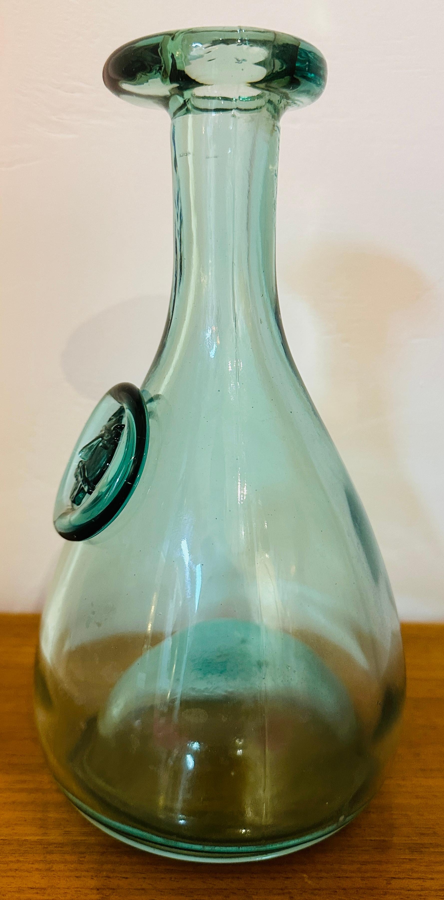 Vintage 1960s Pale Green Holmegaard Glasværk by Ole Winther 