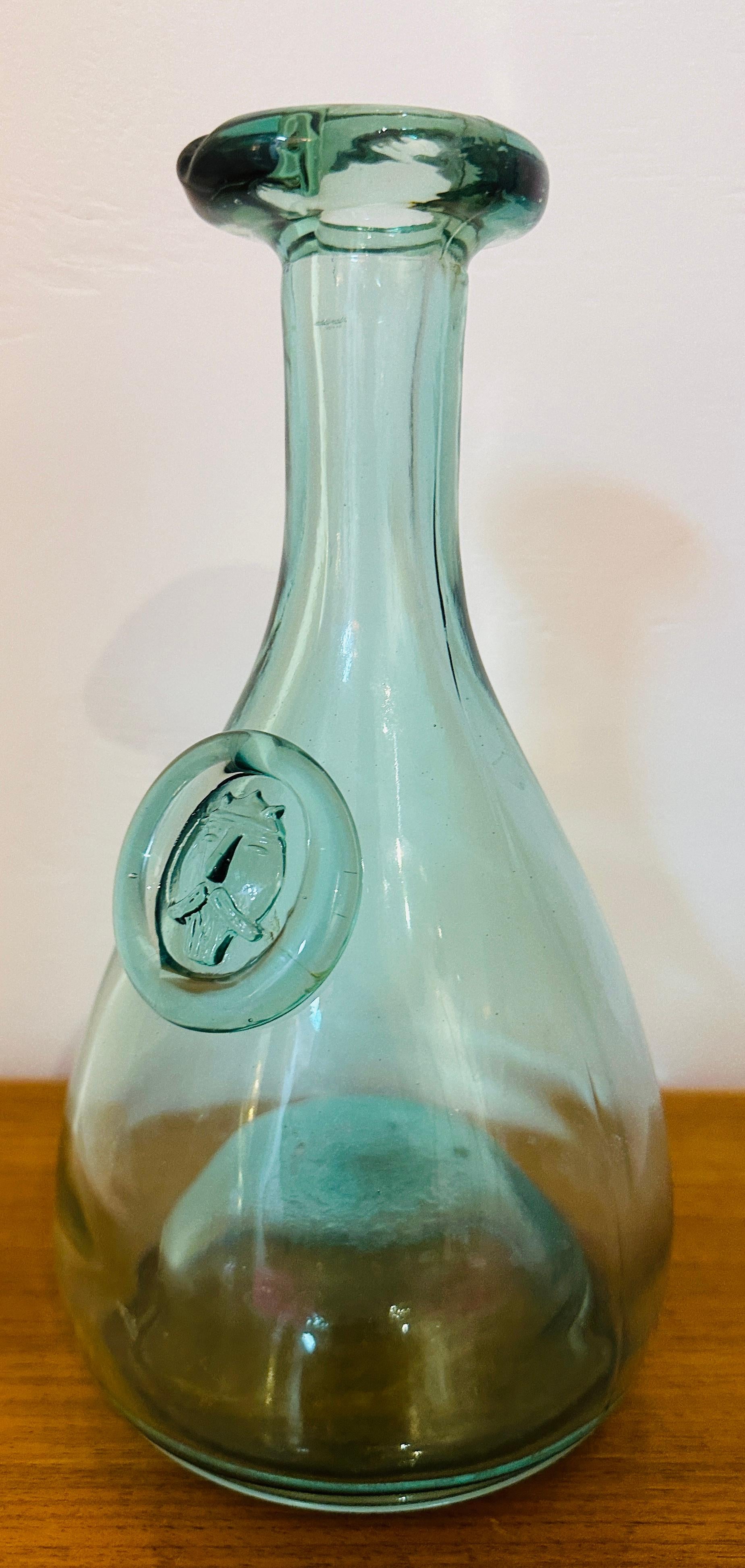 Vintage 1960s Pale Green Holmegaard Glasværk by Ole Winther 