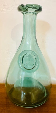 Vintage 1960s Pale Green Holmegaard Glasværk by Ole Winther "Viking" Carafe