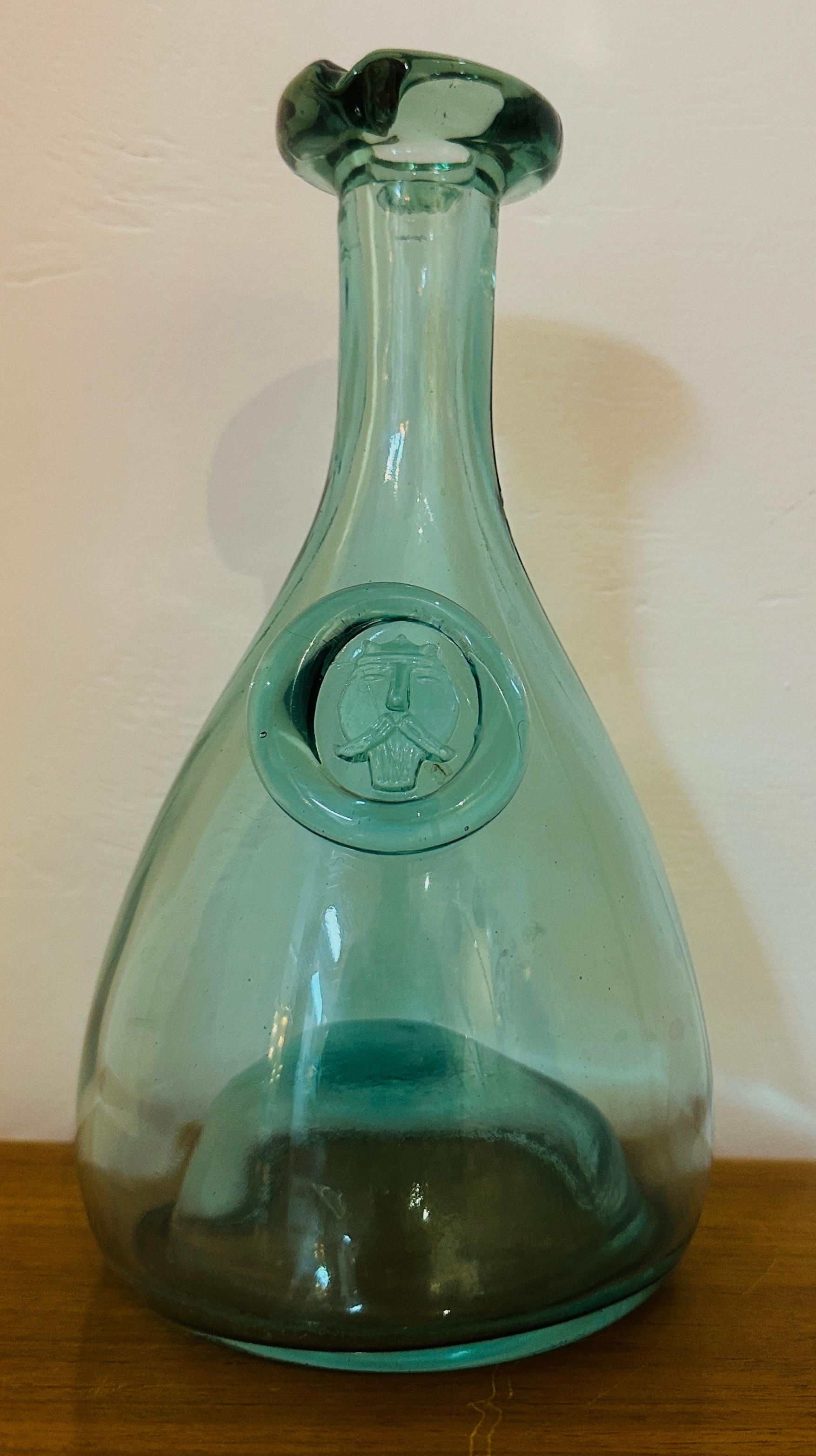 Danish Vintage 1960s Pale Green Holmegaard Glasværk by Ole Winther 