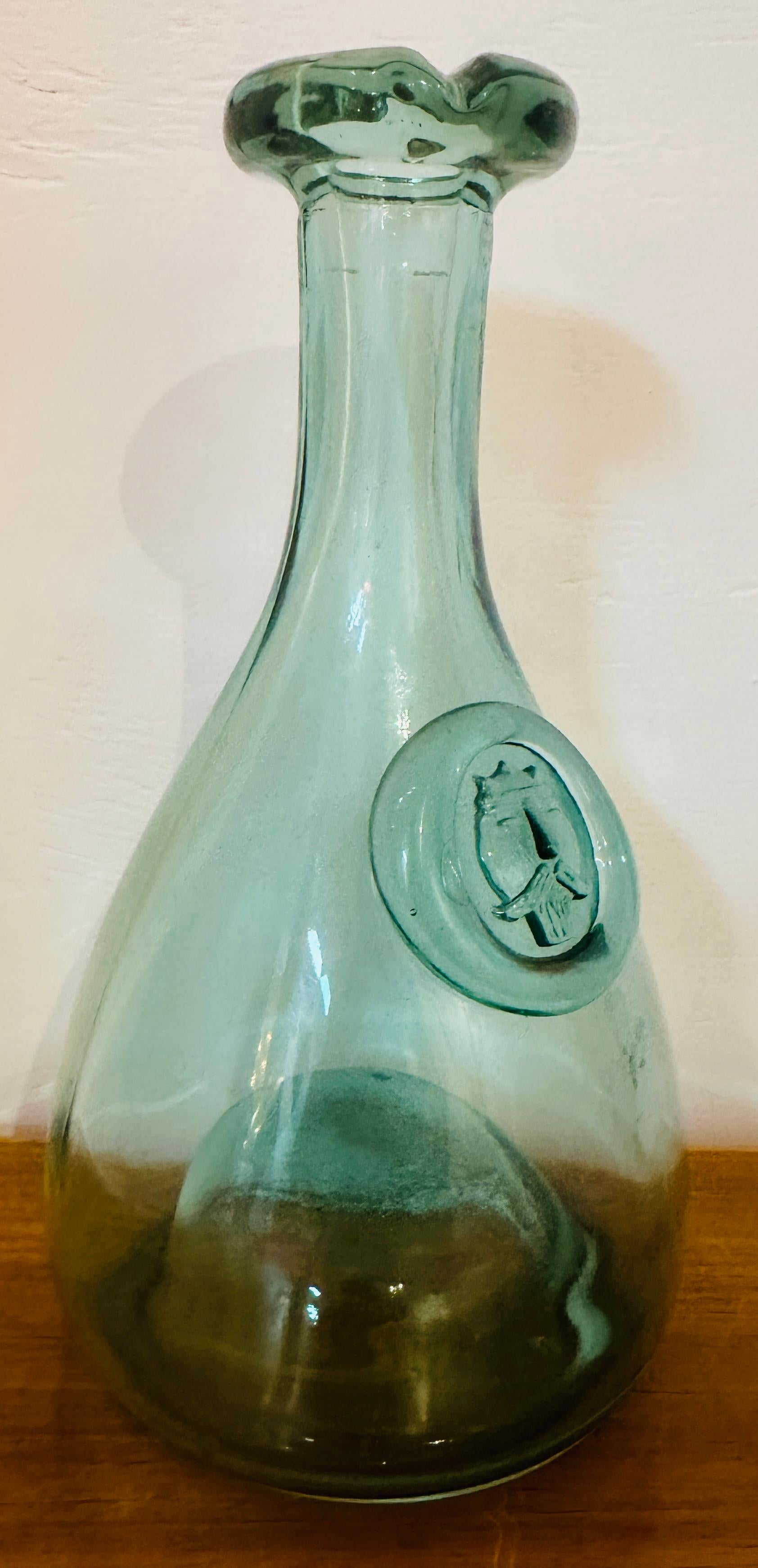 Blown Glass Vintage 1960s Pale Green Holmegaard Glasværk by Ole Winther 