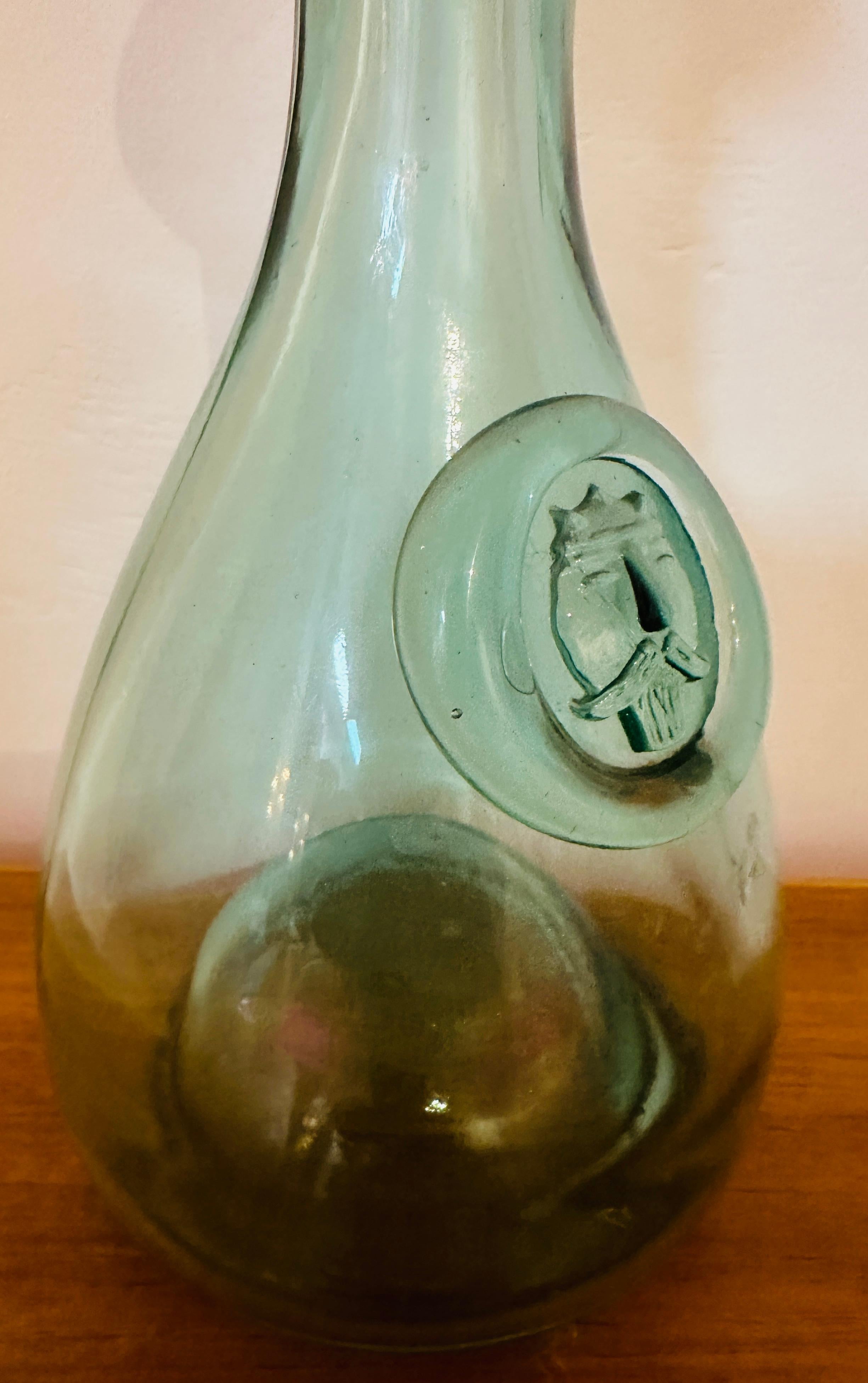 Vintage 1960s Pale Green Holmegaard Glasværk by Ole Winther 