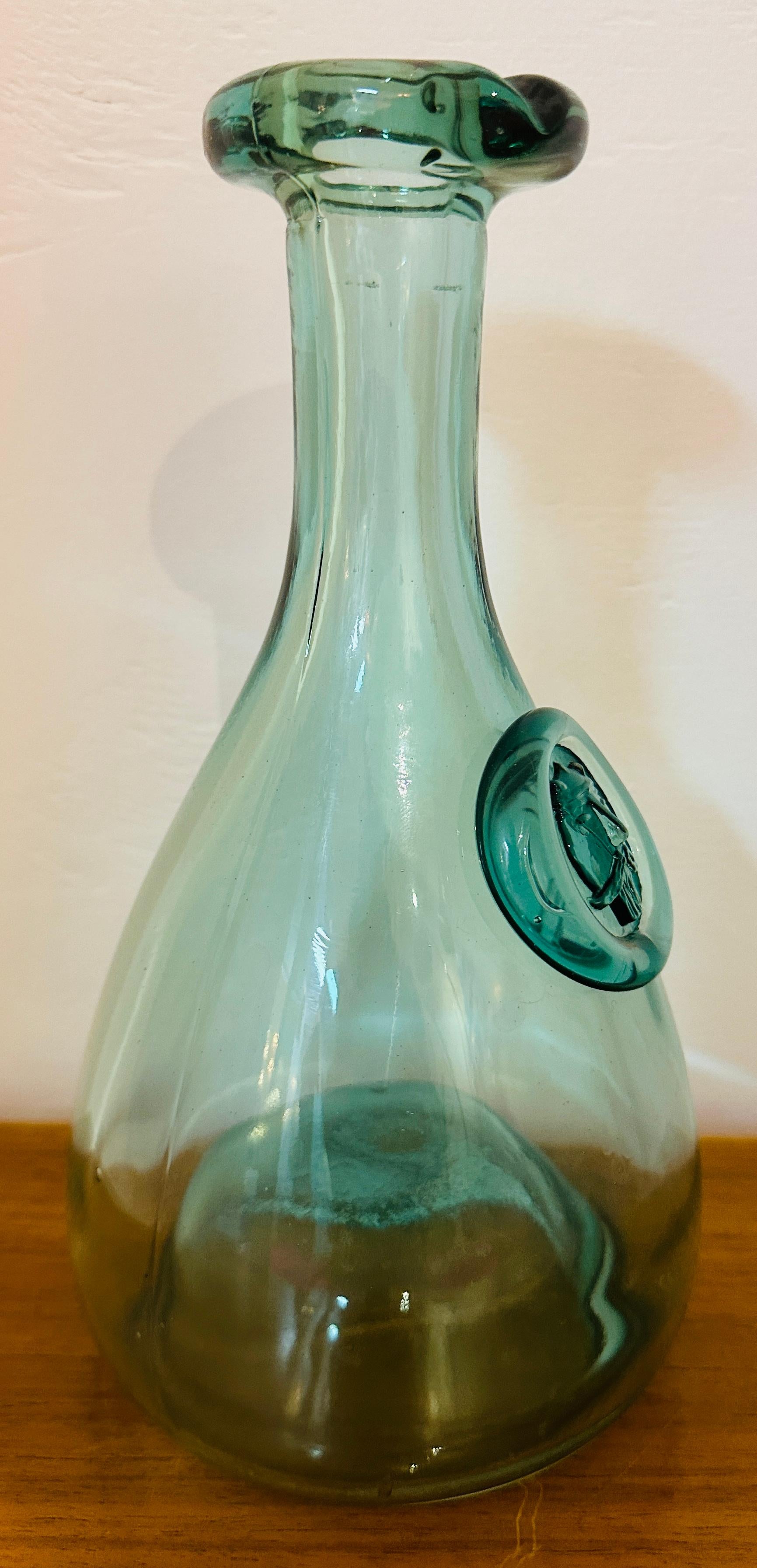 Vintage 1960s Pale Green Holmegaard Glasværk by Ole Winther 