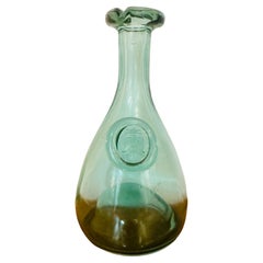 Carafe "Viking" vintage des années 1960 en verre Greene & Greene de Ole Winther de couleur vert pâle