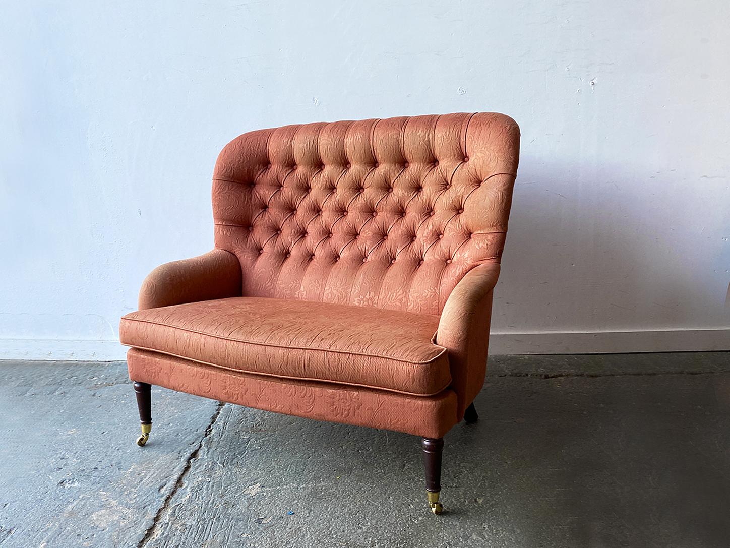 Sofá vintage Parker Knoll de 2 plazas de los años 60 Británico en venta