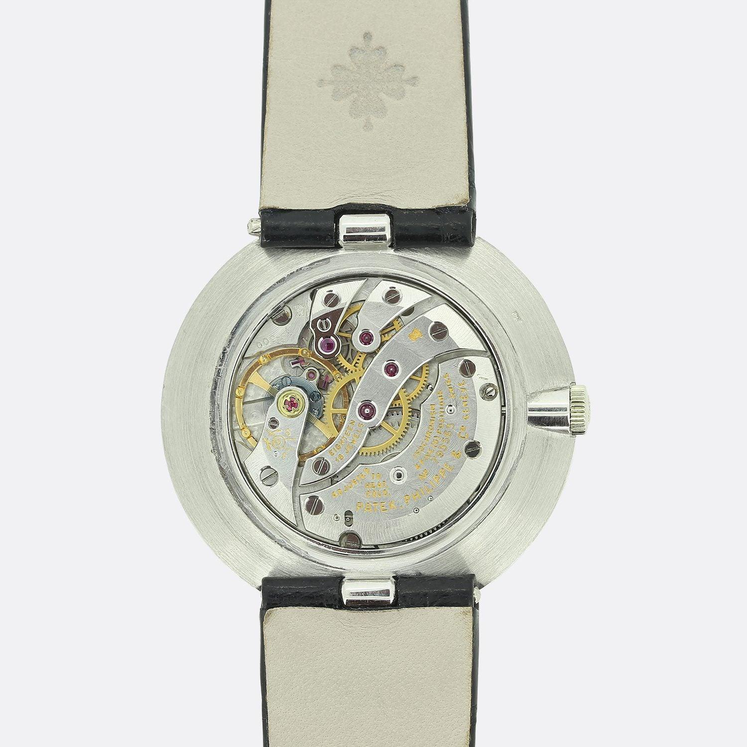 Round Cut Vintage 1960s Patek Philippe Gents Diamond Manual Wristwatch Ref 2591/1
