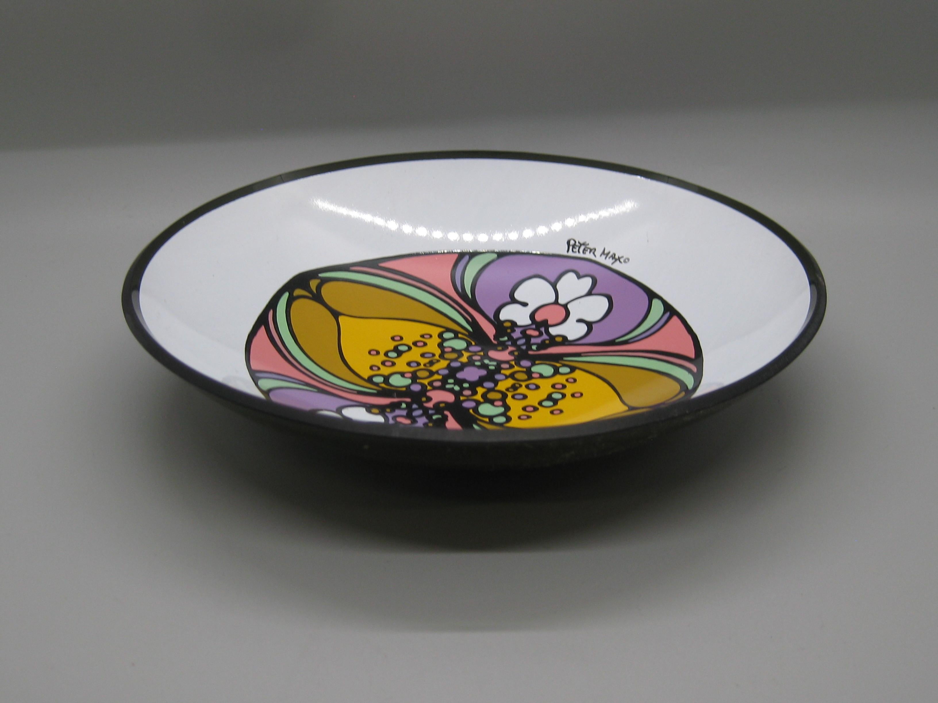 Bol Pop Art psychédélique Peter Max des années 1960 en vente 2