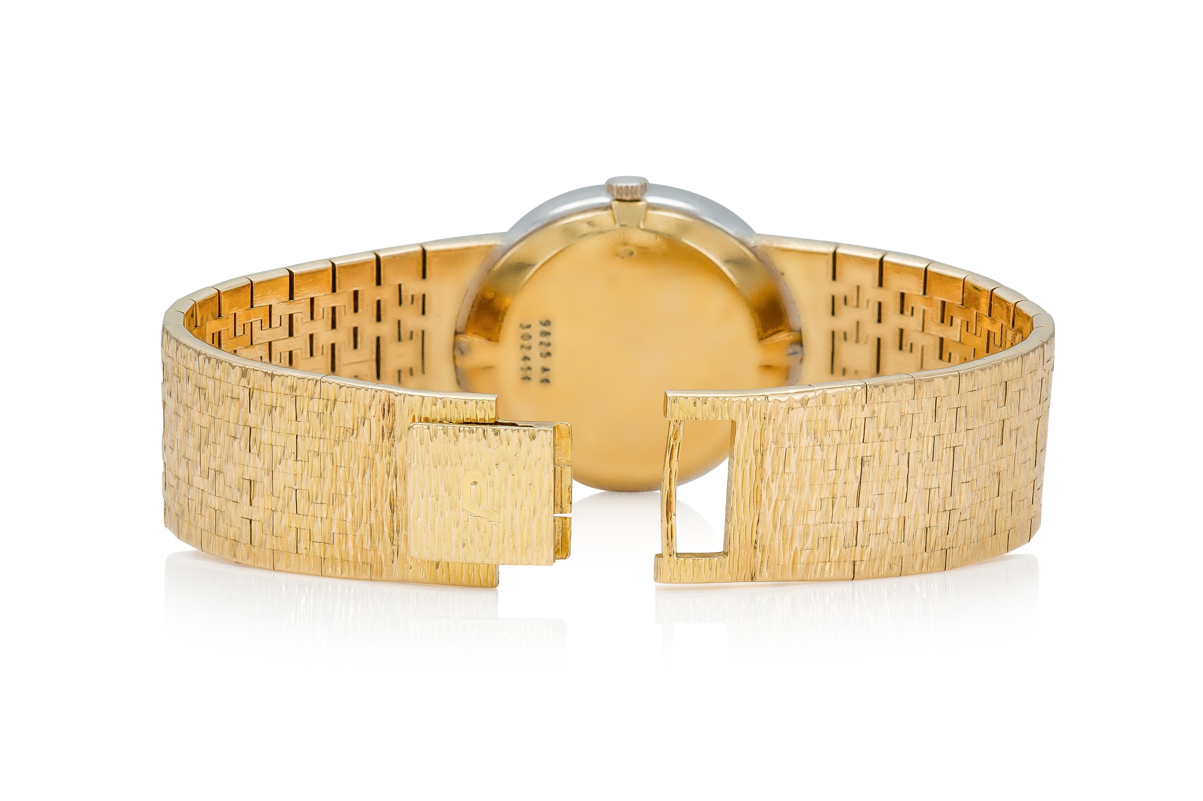 Reloj Piaget vintage de oro con diamantes de los años 60 en Bueno estado para la venta en New York, NY