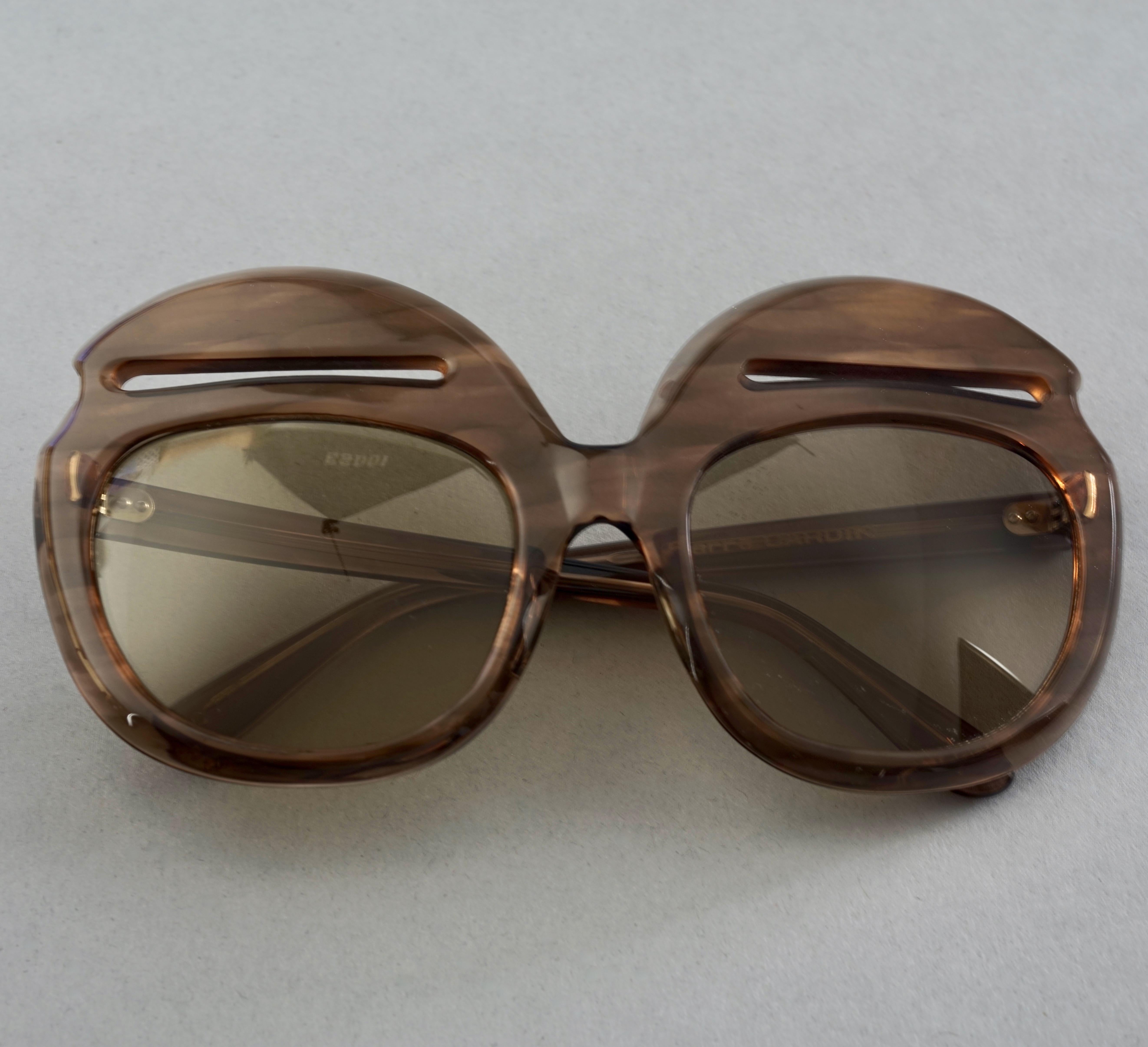 Vintage 1960s PIERRE CARDIN Iconic Oversized Eyebrow Sunglasses 1