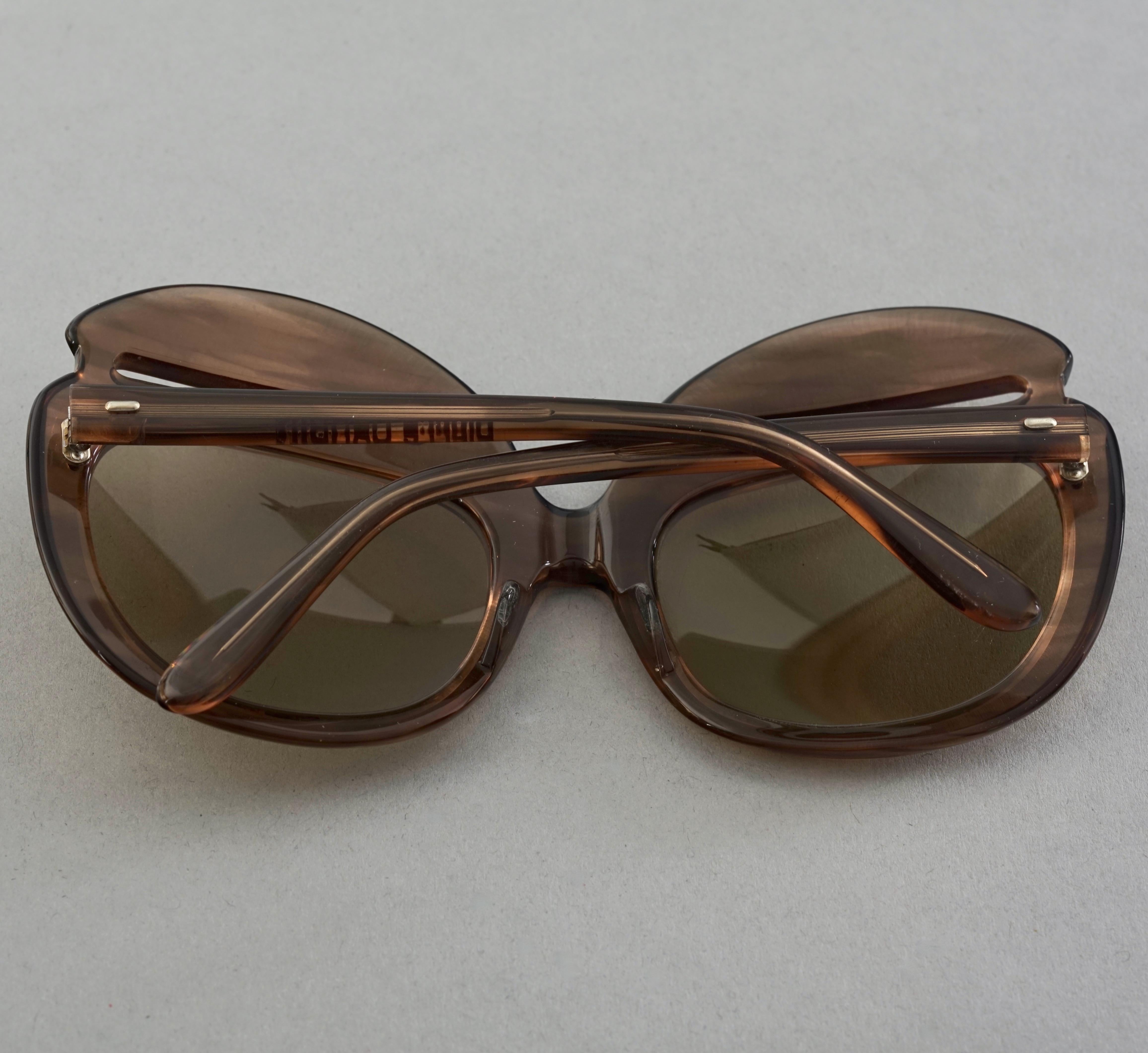 Vintage 1960s PIERRE CARDIN Iconic Oversized Eyebrow Sunglasses 2