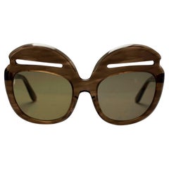 Vintage 1960s PIERRE CARDIN Iconic Oversized Eyebrow Sunglasses