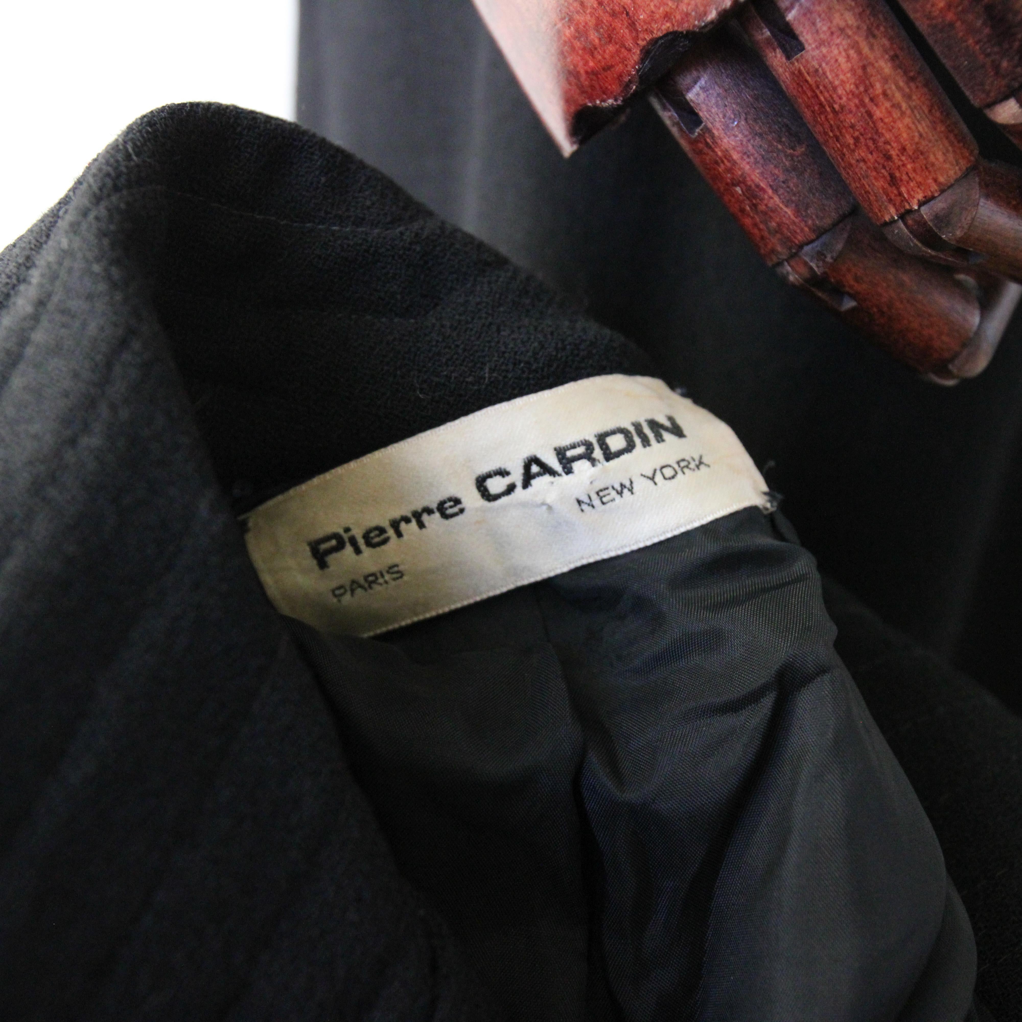 Vintage 1960's Pierre Cardin Ladies Skirt Suit Pleated Wool Suit UK 12 US 8 For Sale 6