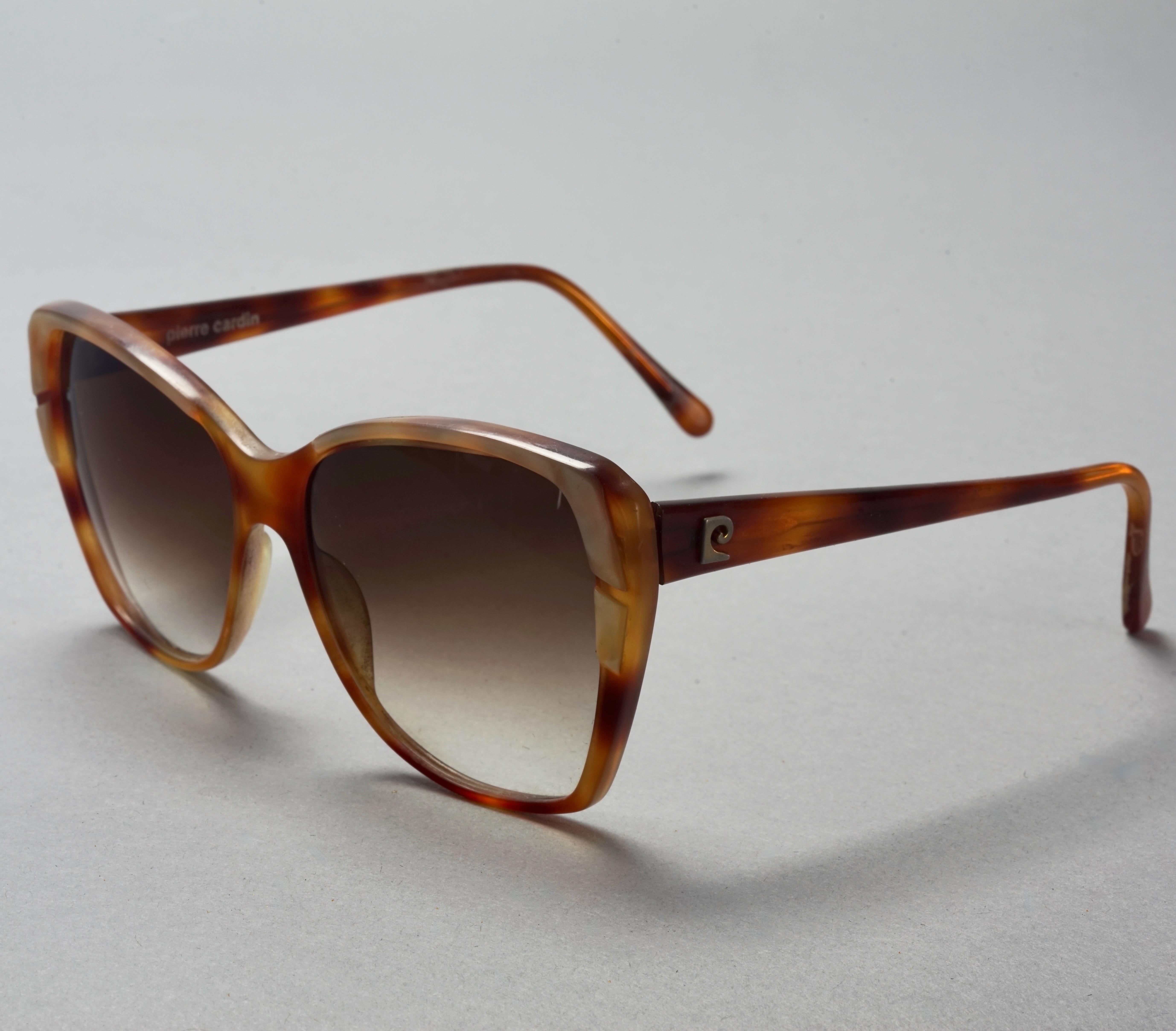 Vintage 1960s PIERRE CARDIN Tortoise Mother of Pearl Sunglasses For Sale 1
