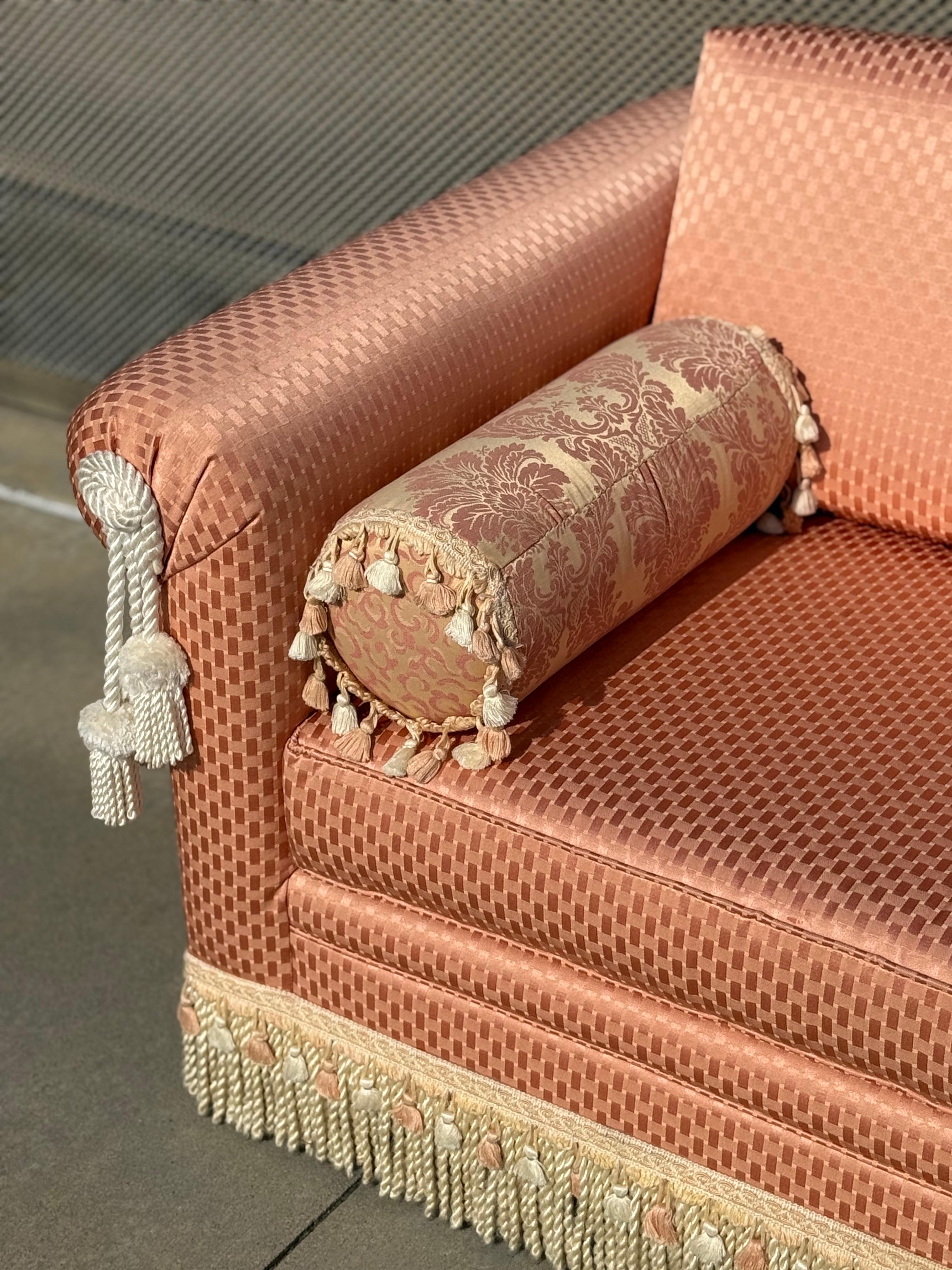 Vintage 1960s Rosa Liebessitz Sofa im Zustand „Gut“ im Angebot in Los Angeles, CA