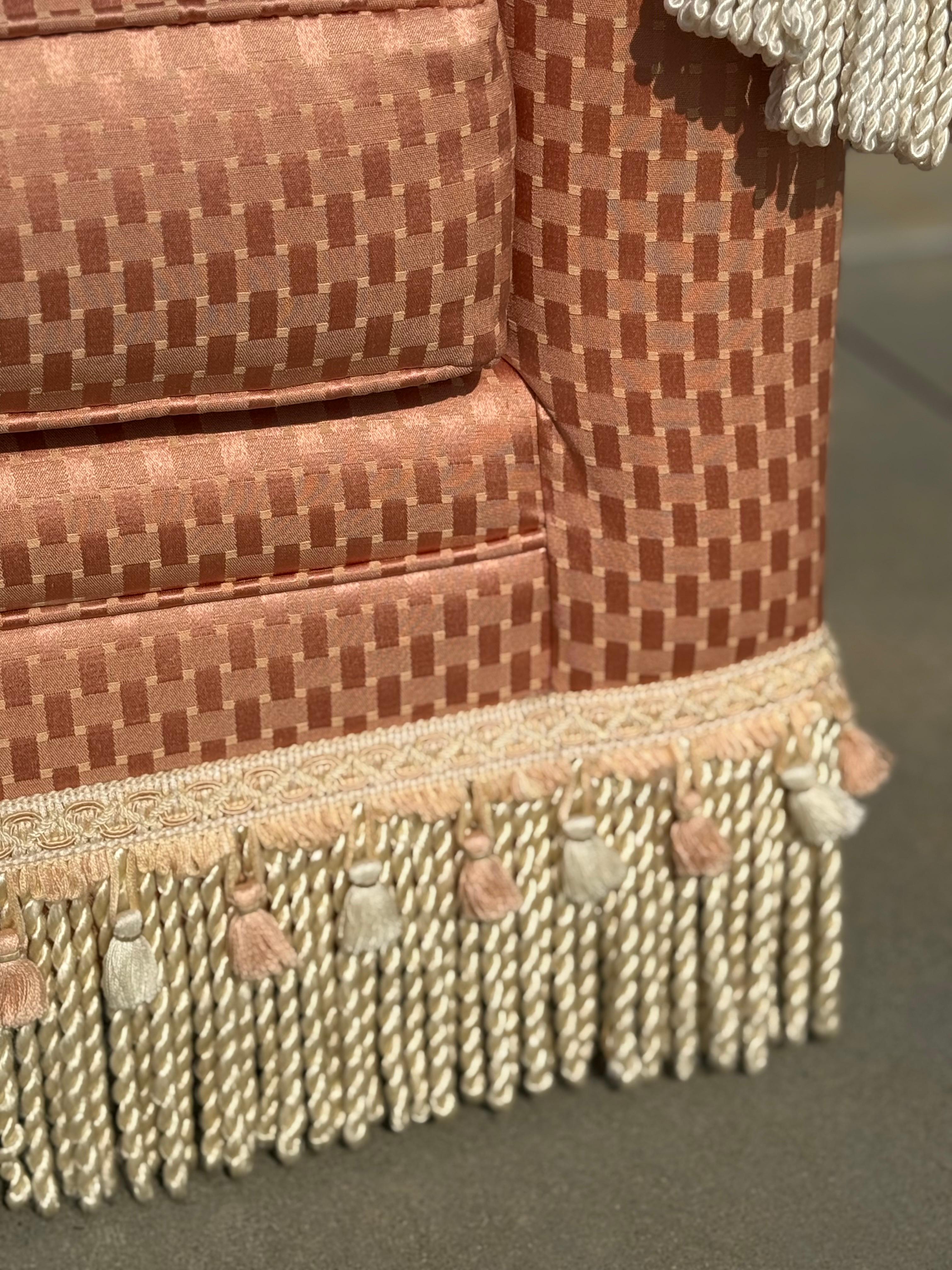 Vintage 1960s Rosa Liebessitz Sofa (Mitte des 20. Jahrhunderts) im Angebot