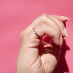 Vintage 1960s Platinum Milgrain Wedding Band, Stacking Ring, 5-17-69, Size 4.5