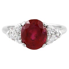Raymond Yard, bague vintage des années 1960 avec rubis de 4,63 carats