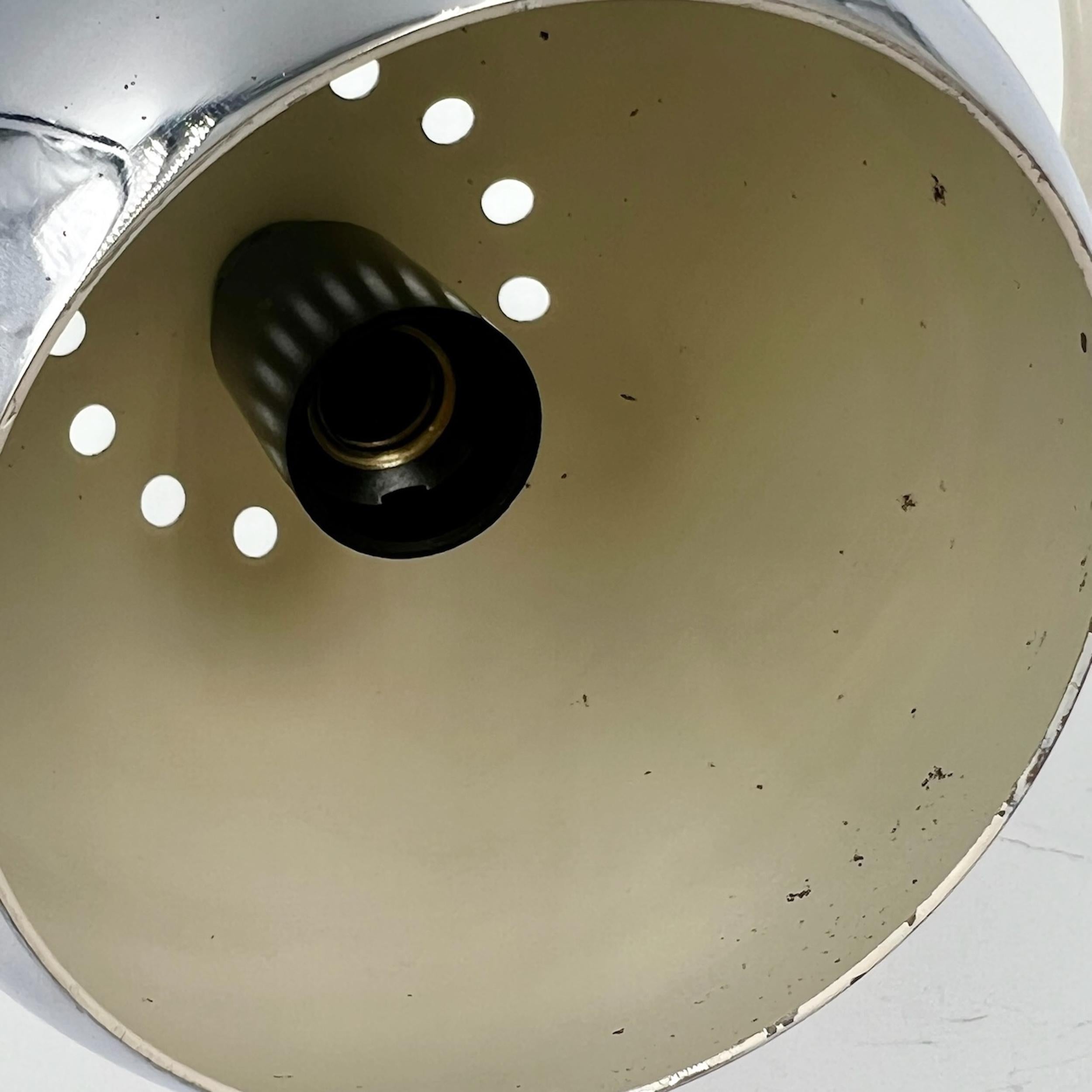 Lampada a bulbo oculare cromata Reggiani degli anni '60 - MCM Design-Light in vendita 4