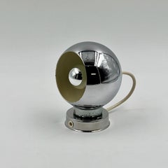 Lampe boule chromée Reggiani vintage des années 1960 - MCM Design Italian Lighting