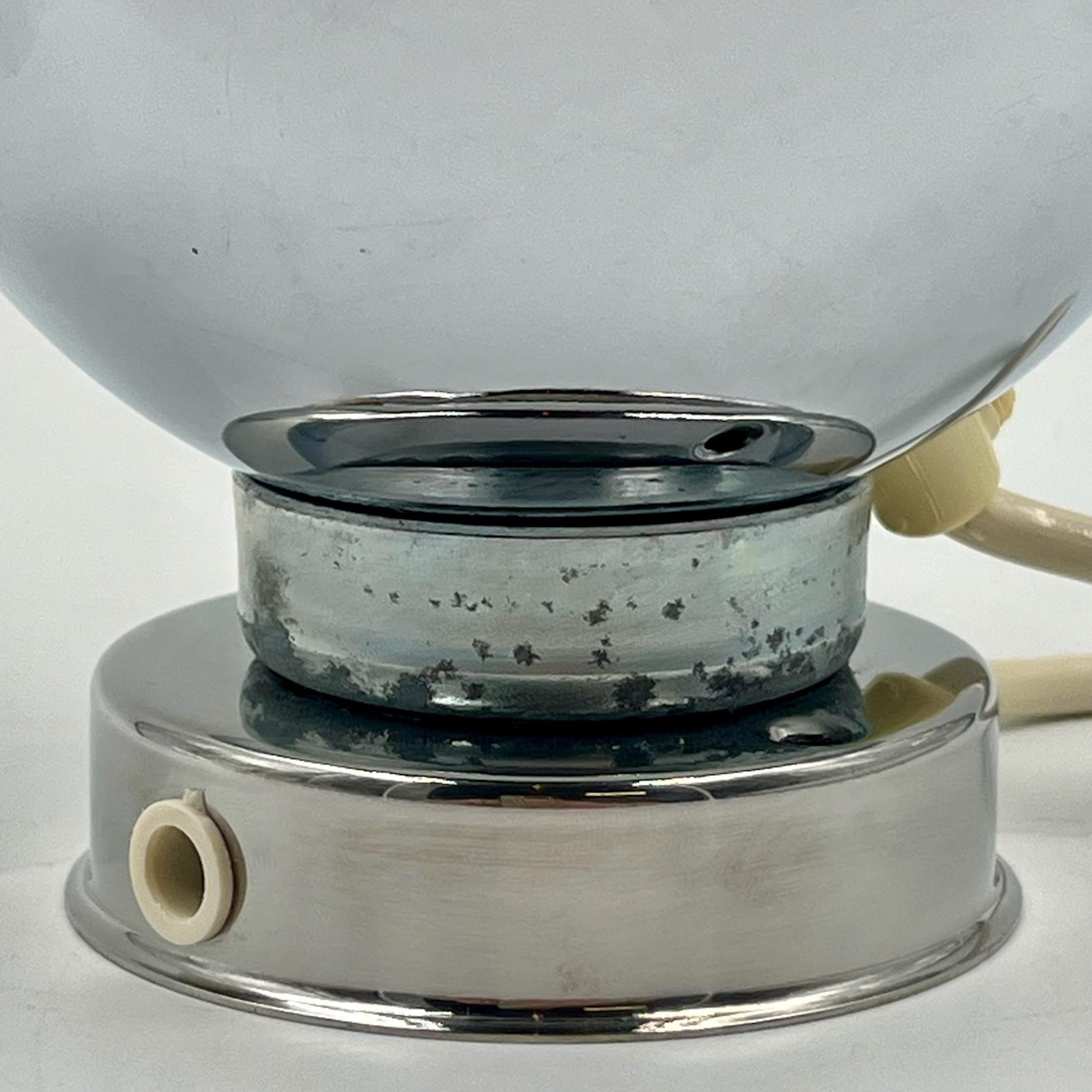 Metallo Lampada a bulbo oculare cromata Reggiani degli anni '60 - MCM Design-Light in vendita