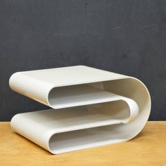 Vintage 1960s Rodolfo Bonetto Abstract Plastic Magazine Holder Vessel Minimalist