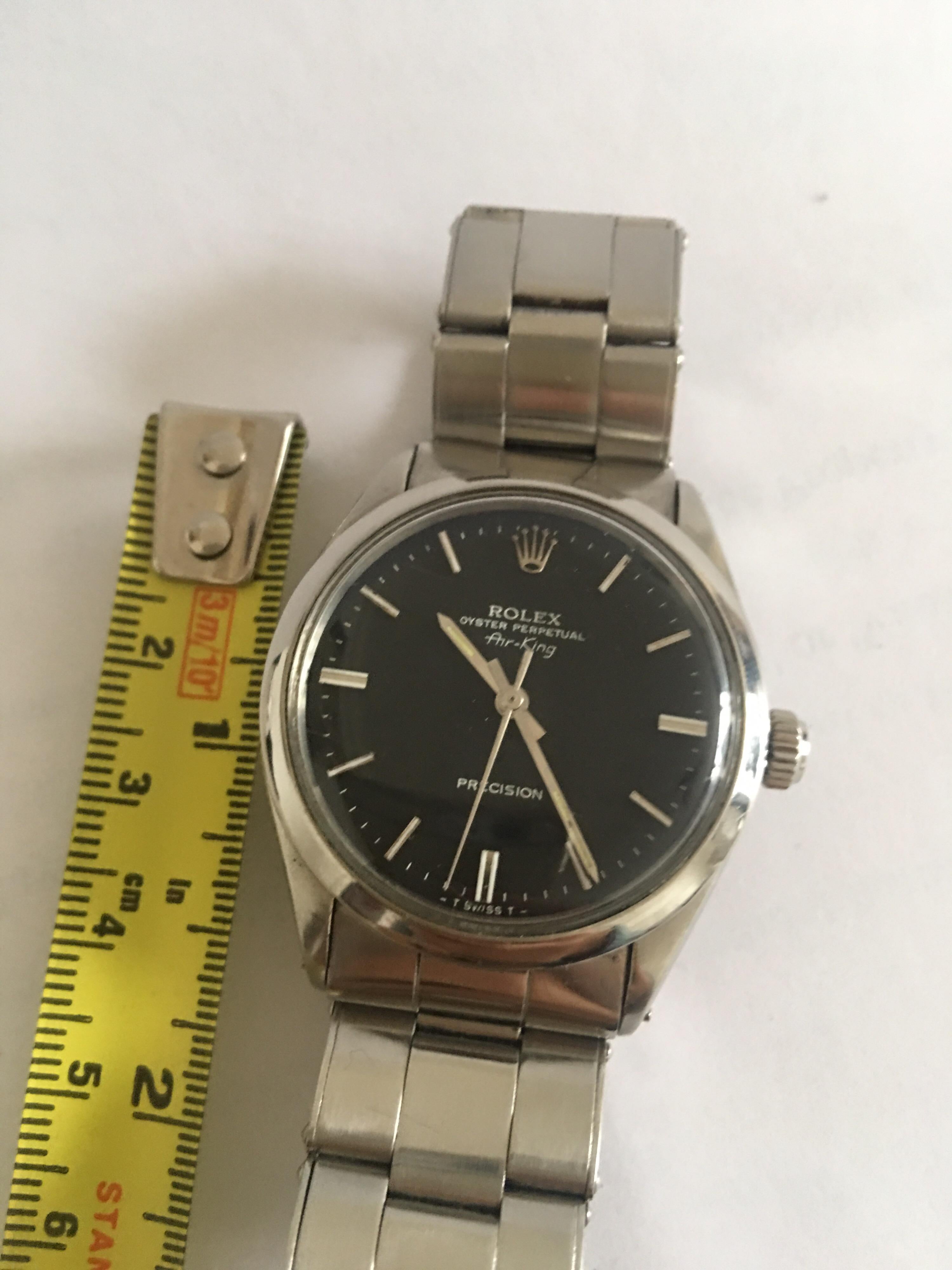 Vintage 1960s Rolex Oyster Perpetual Air-King Precision, 1520 For Sale 6