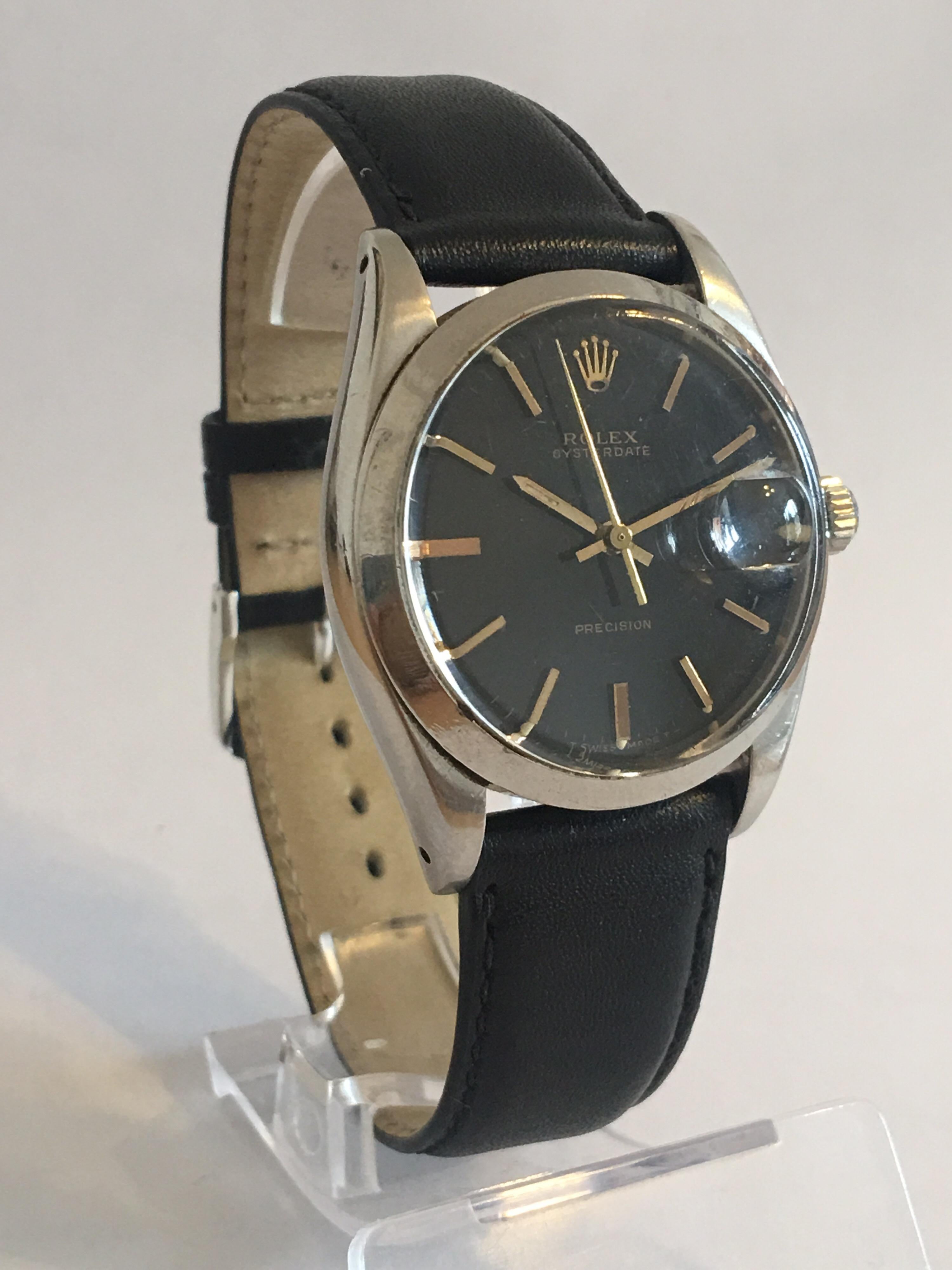 Vintage 1960s Rolex Oyster Date Precision 46561 In Good Condition In Carlisle, GB